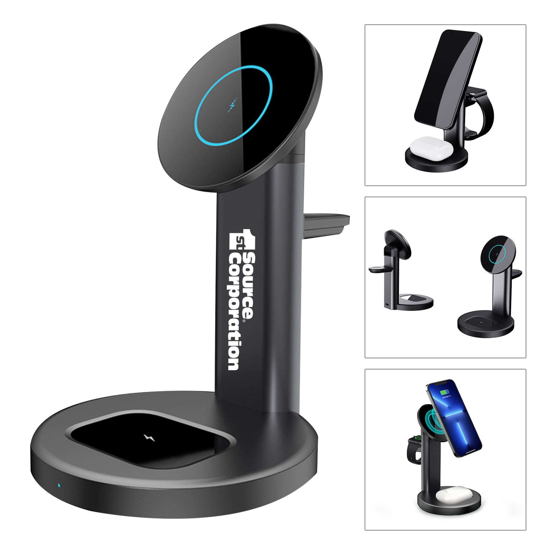 3 in 1 Magnetic Wireless Charger Stand