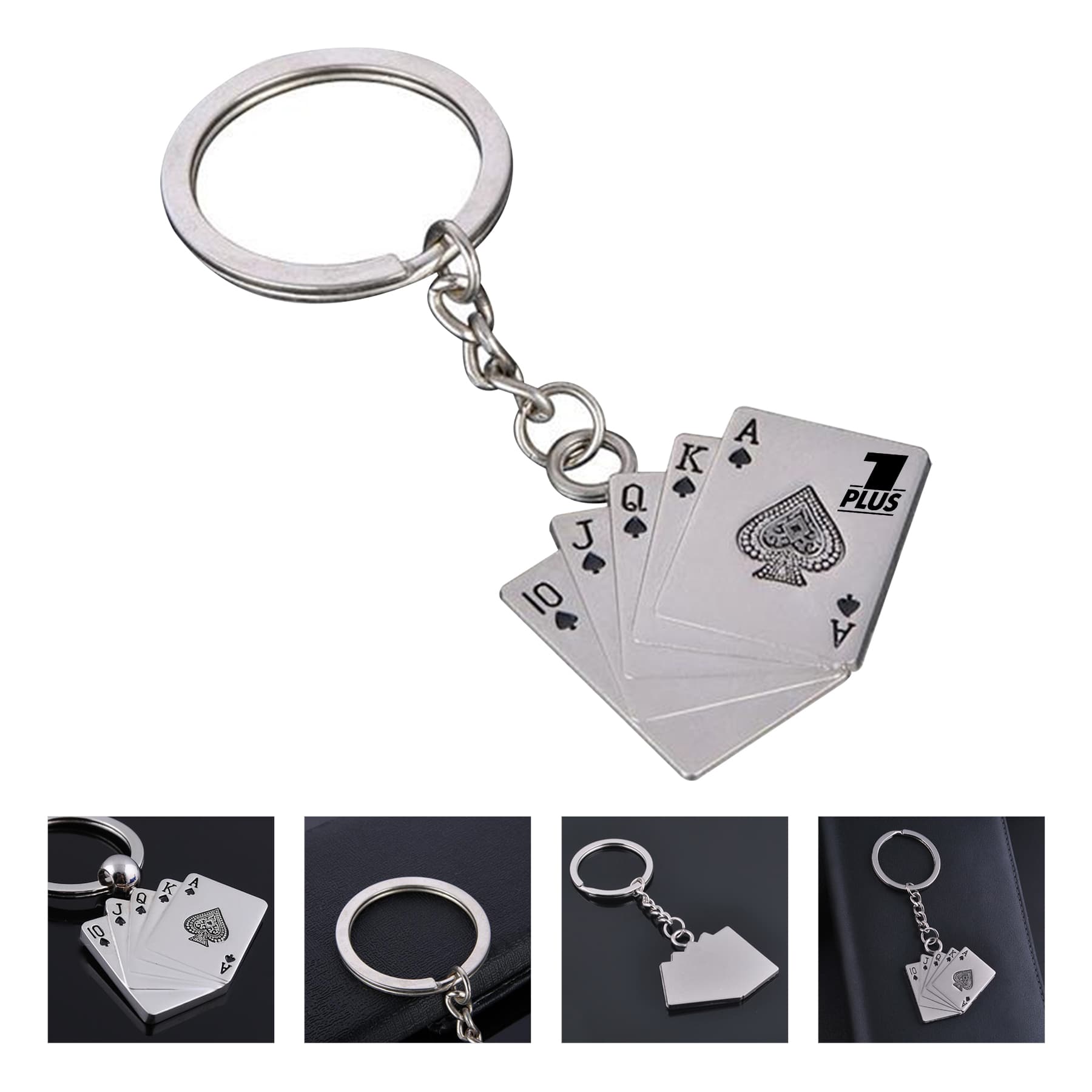 Metal Poker Ring Key Tag