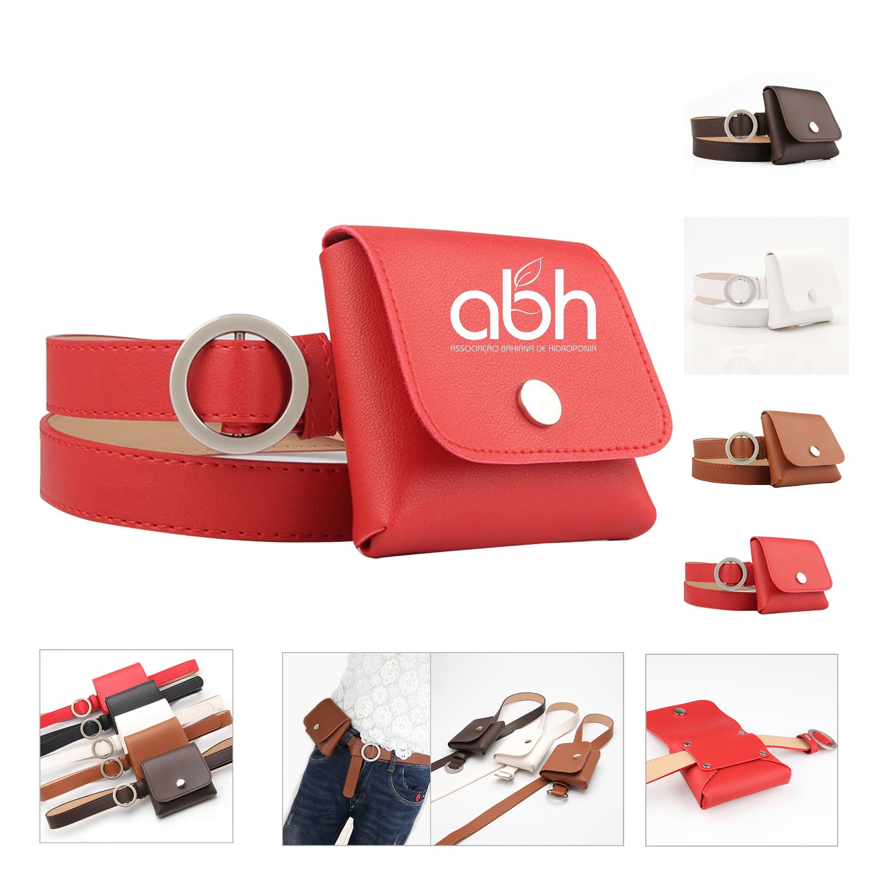 Fashion Pu Leather Lady Waist Pack