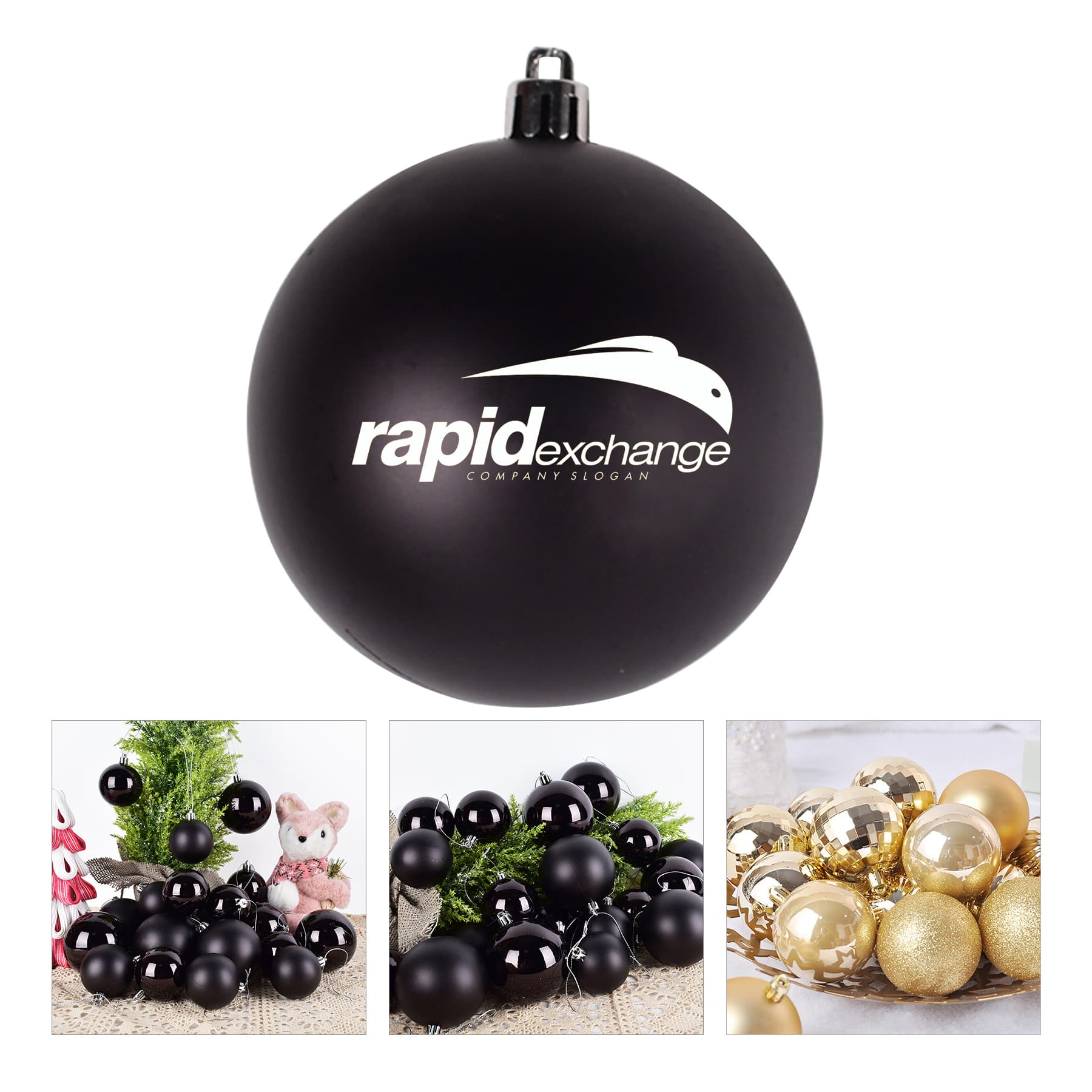 Plastic Matte Finished Christmas Halloween Ball Ornaments