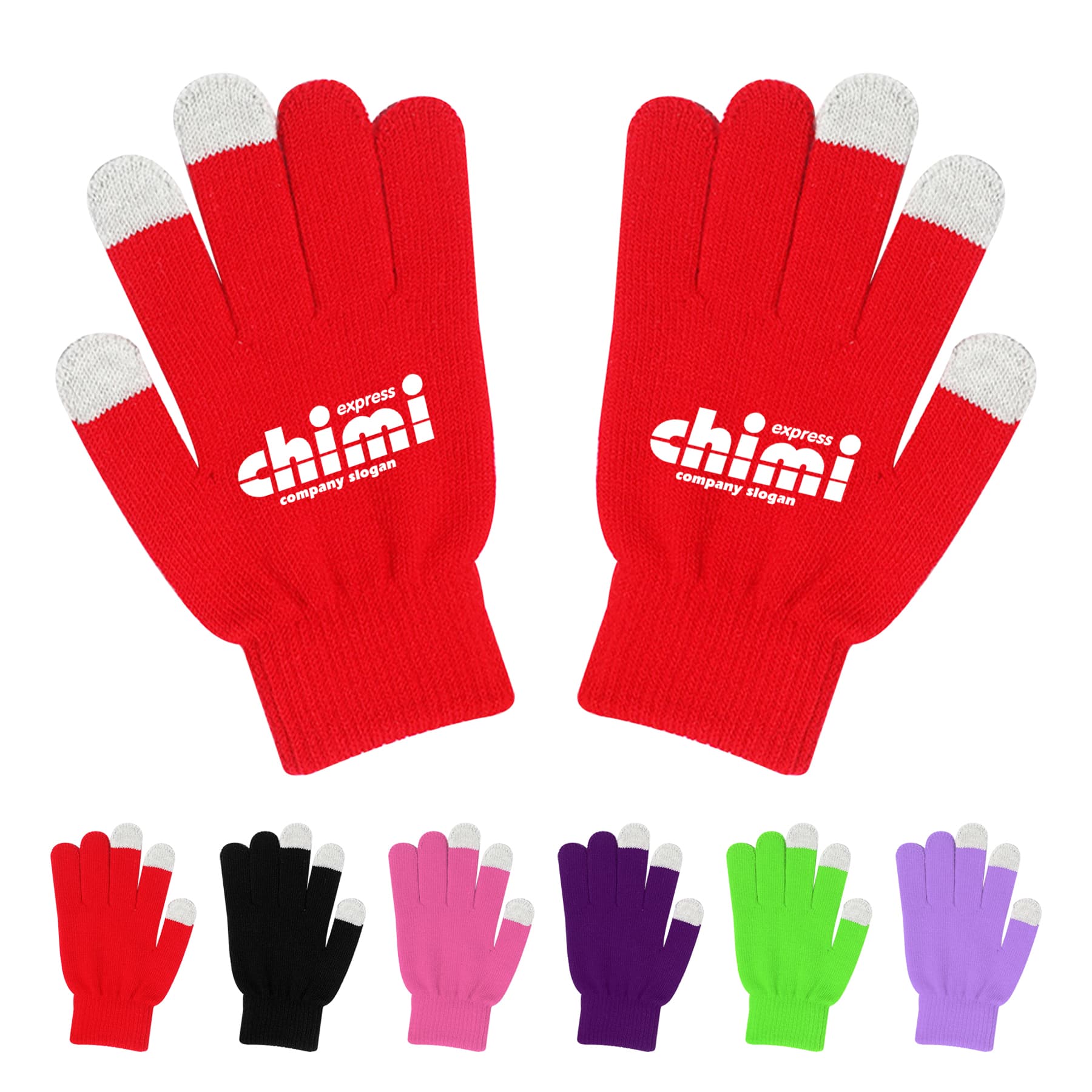 Acrylic Touch Screen Knit Gloves