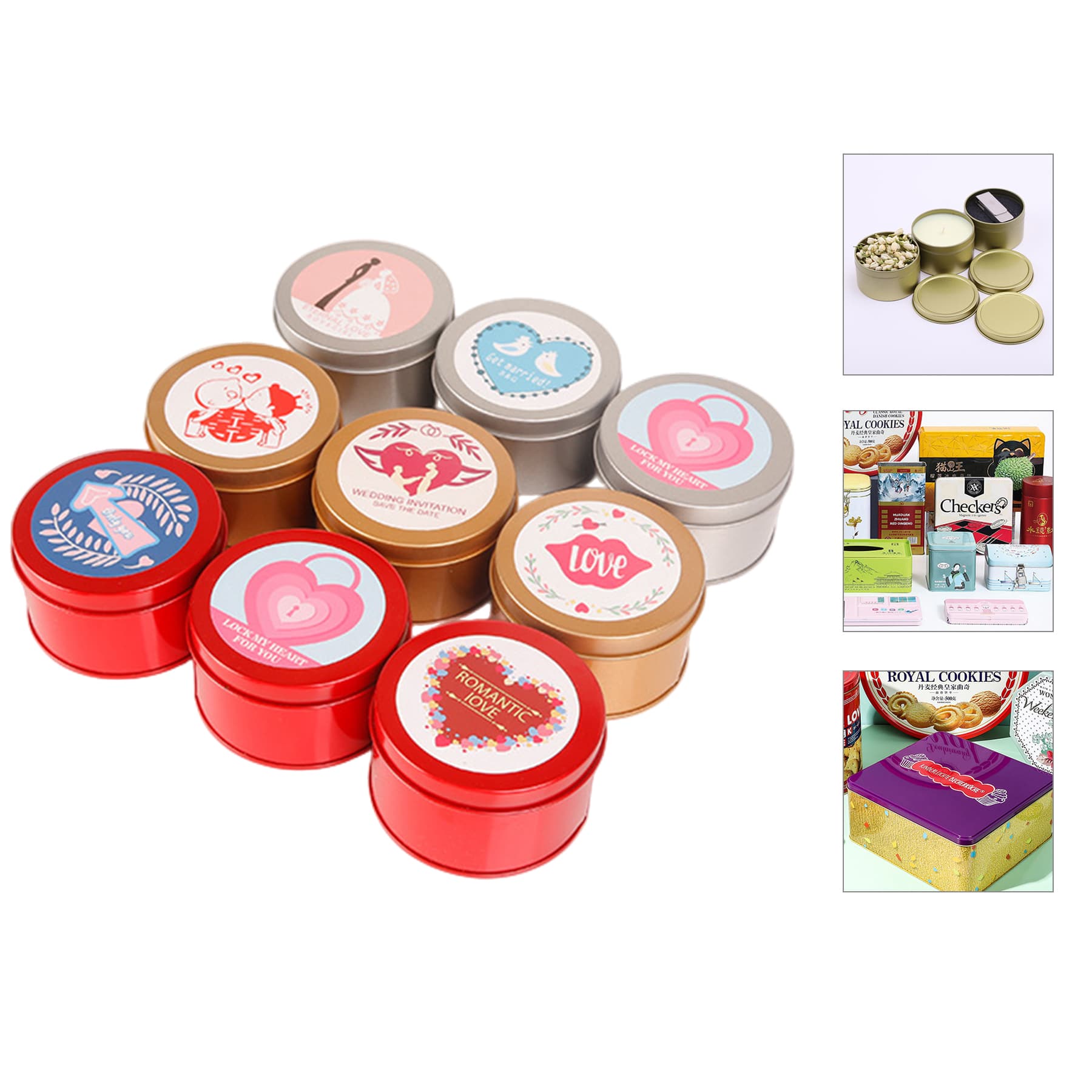 Round Empty Tin With Sealed Top 