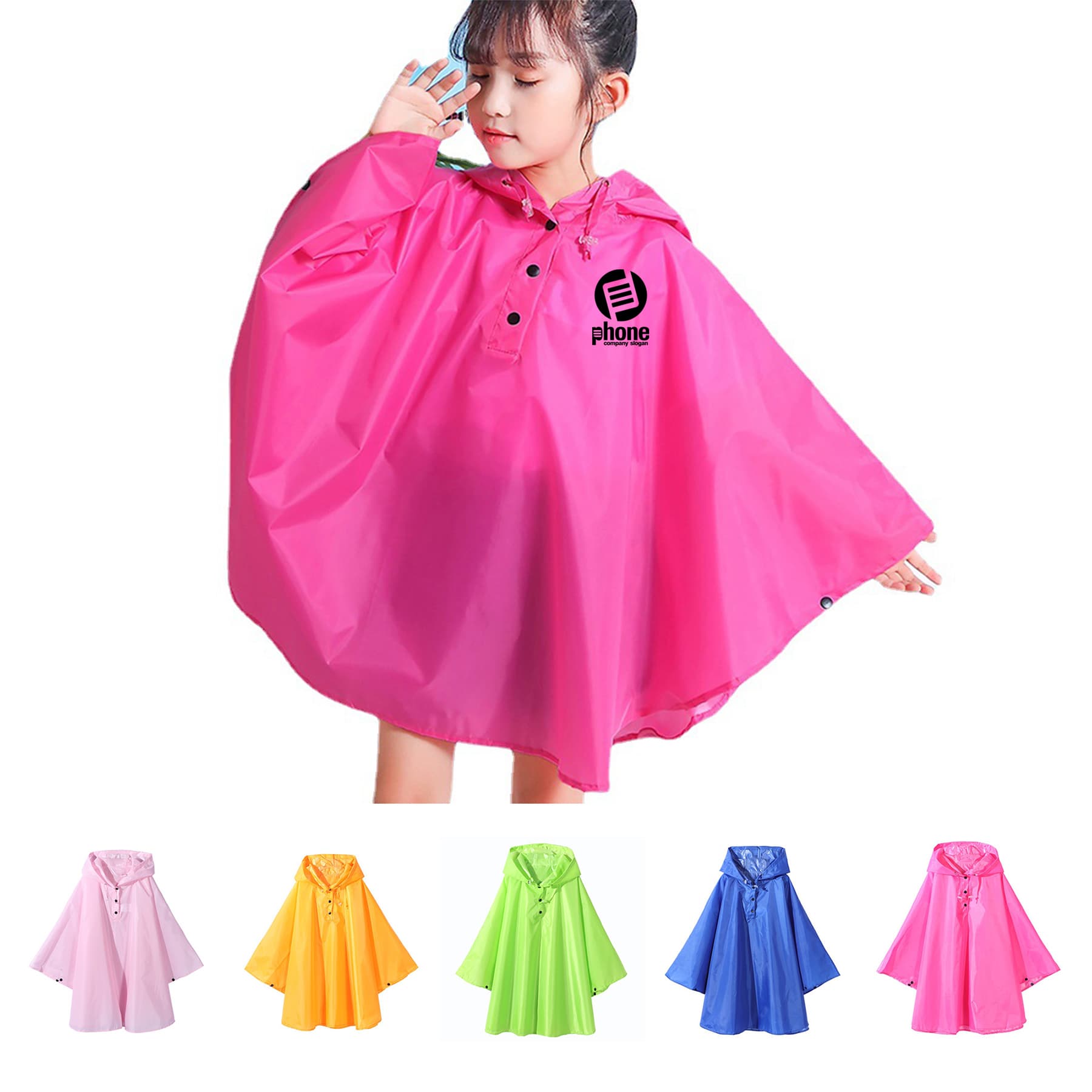 Portable poncho for kids