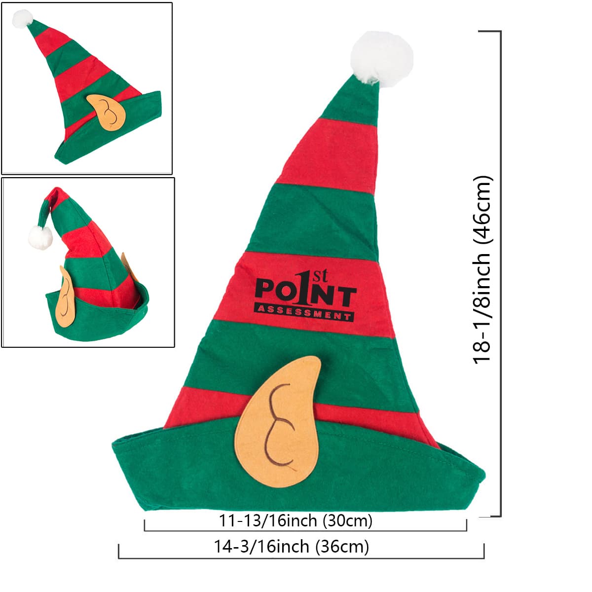 Fun Christmas Elf Ears Hat for Kids and Adults