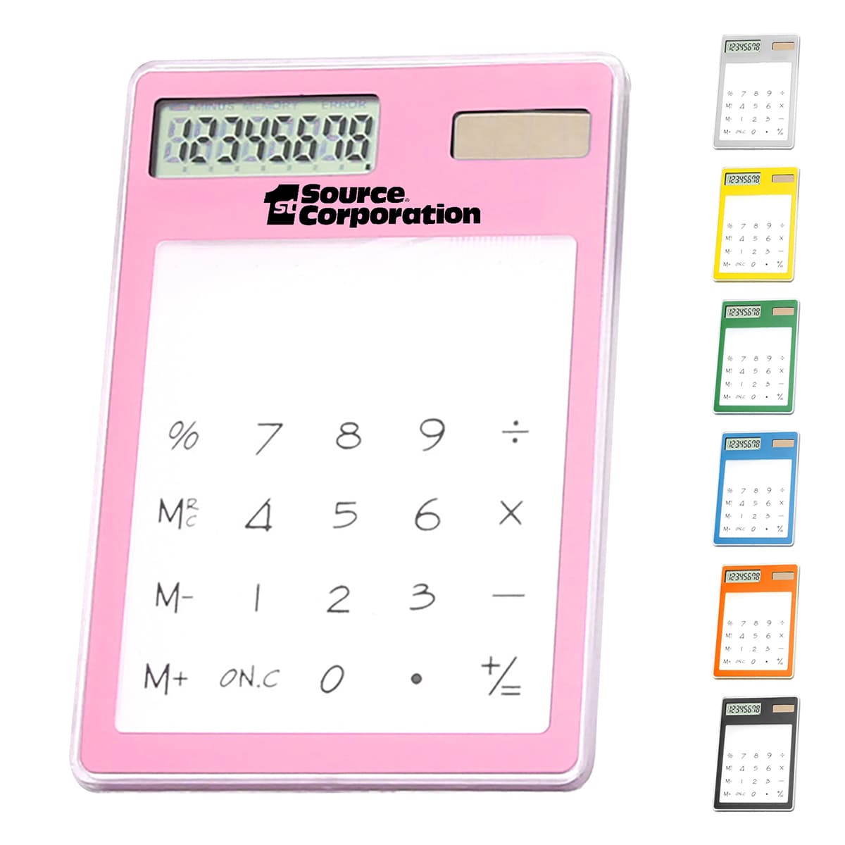 Clear Thin Solar Powered Calculator