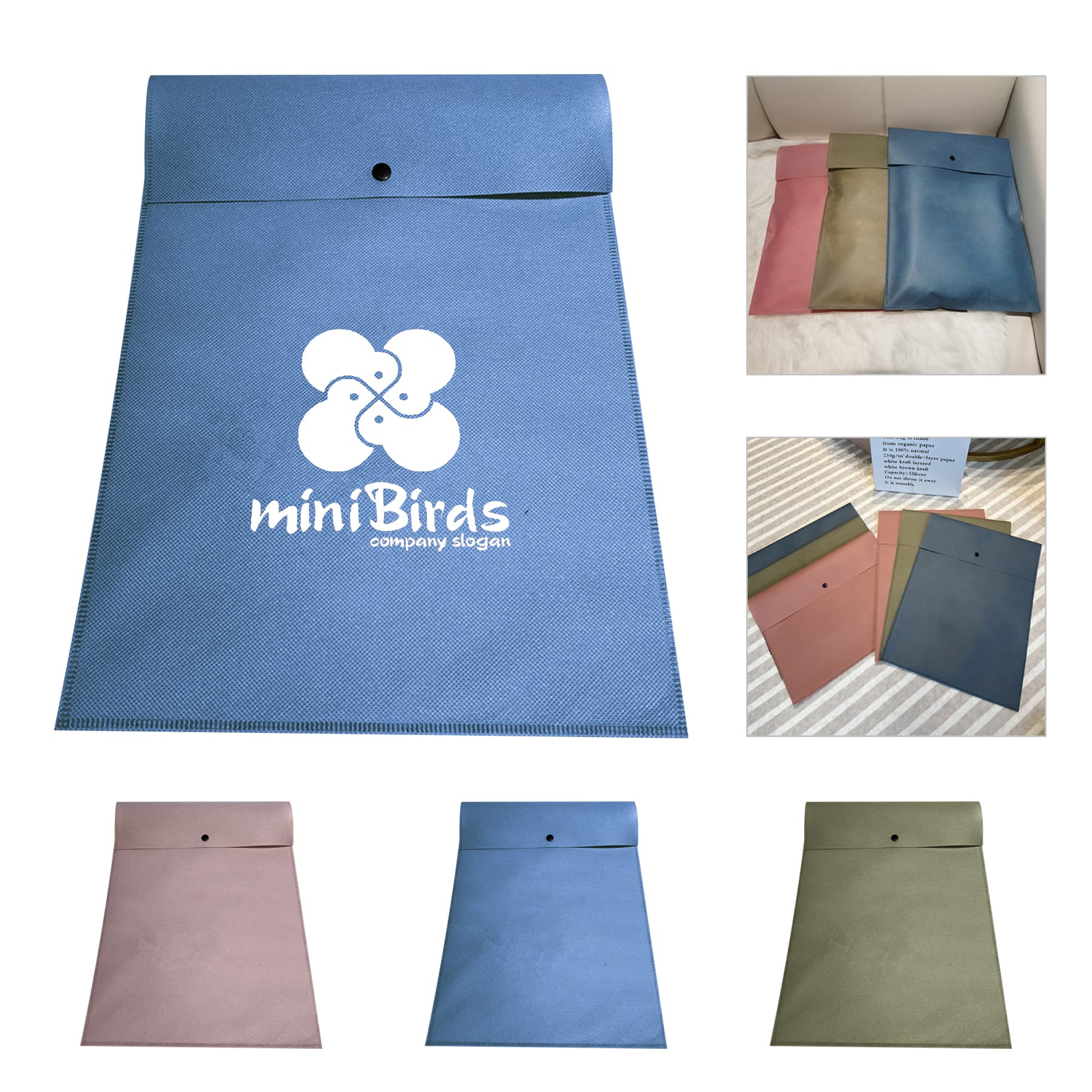 Non Woven Clothing Hidden Buckle PackagingBag