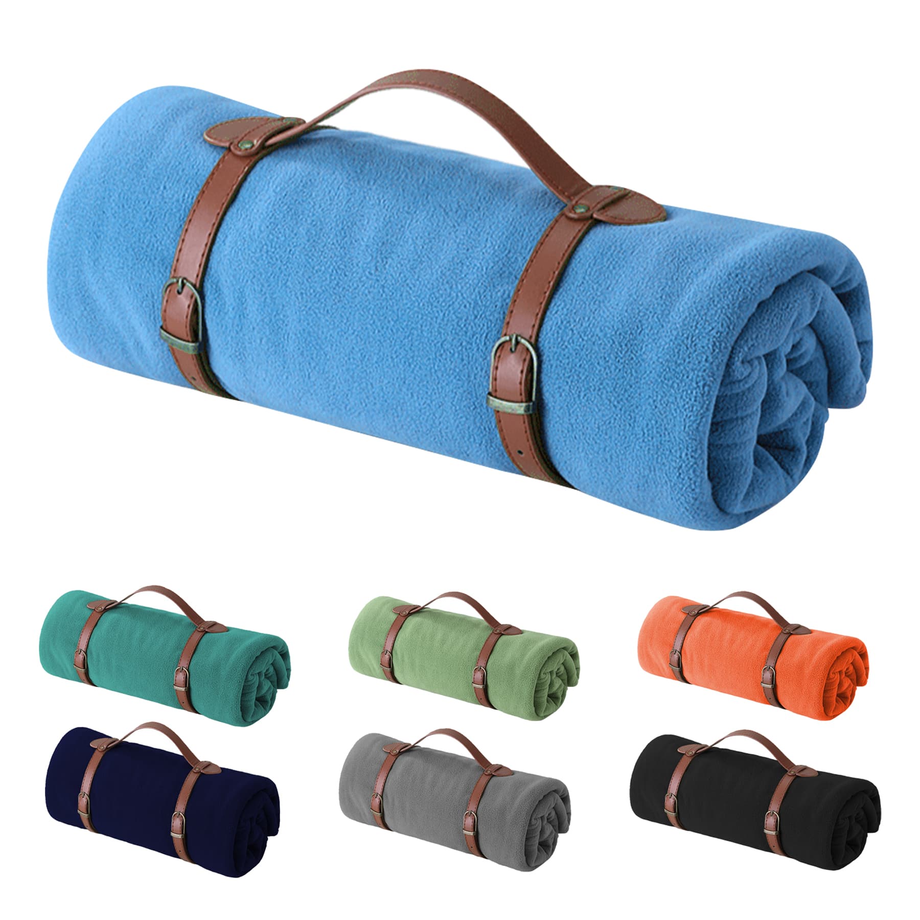 Portable Fleece Blanket With Handle