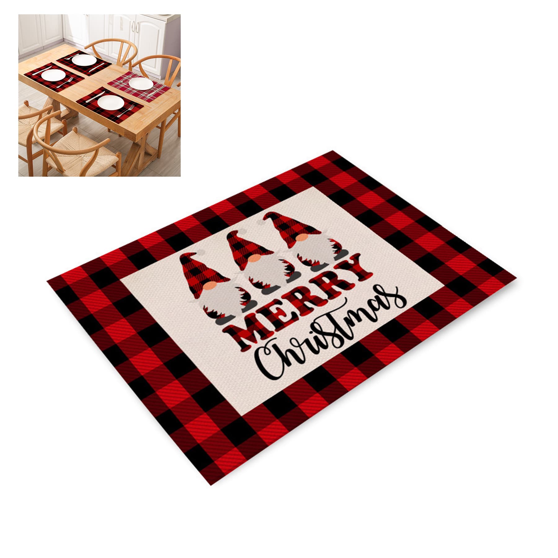 Custom Christmas Decoration Table Placemat
