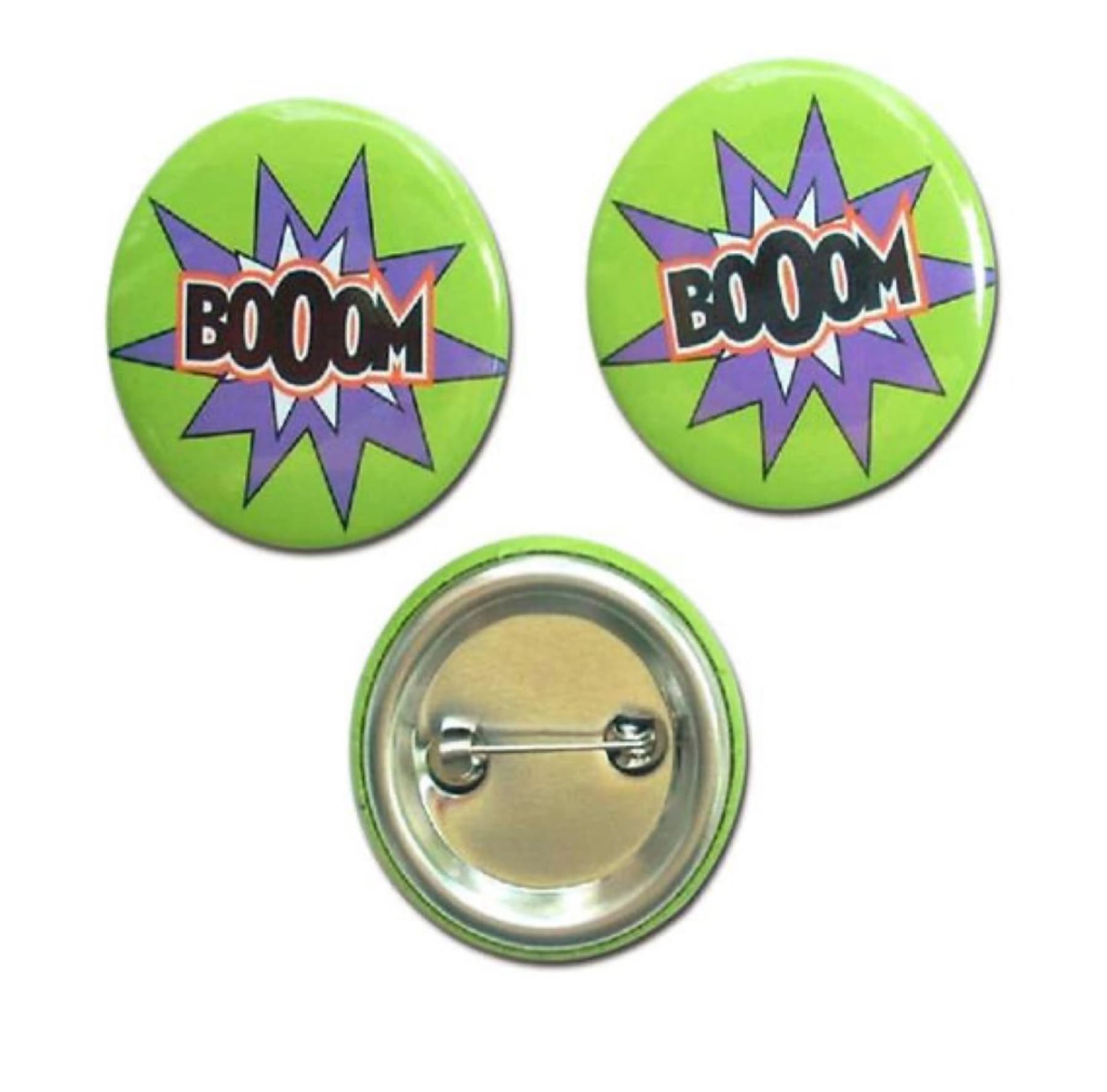 1.5" Round Tin Badge Label Pin