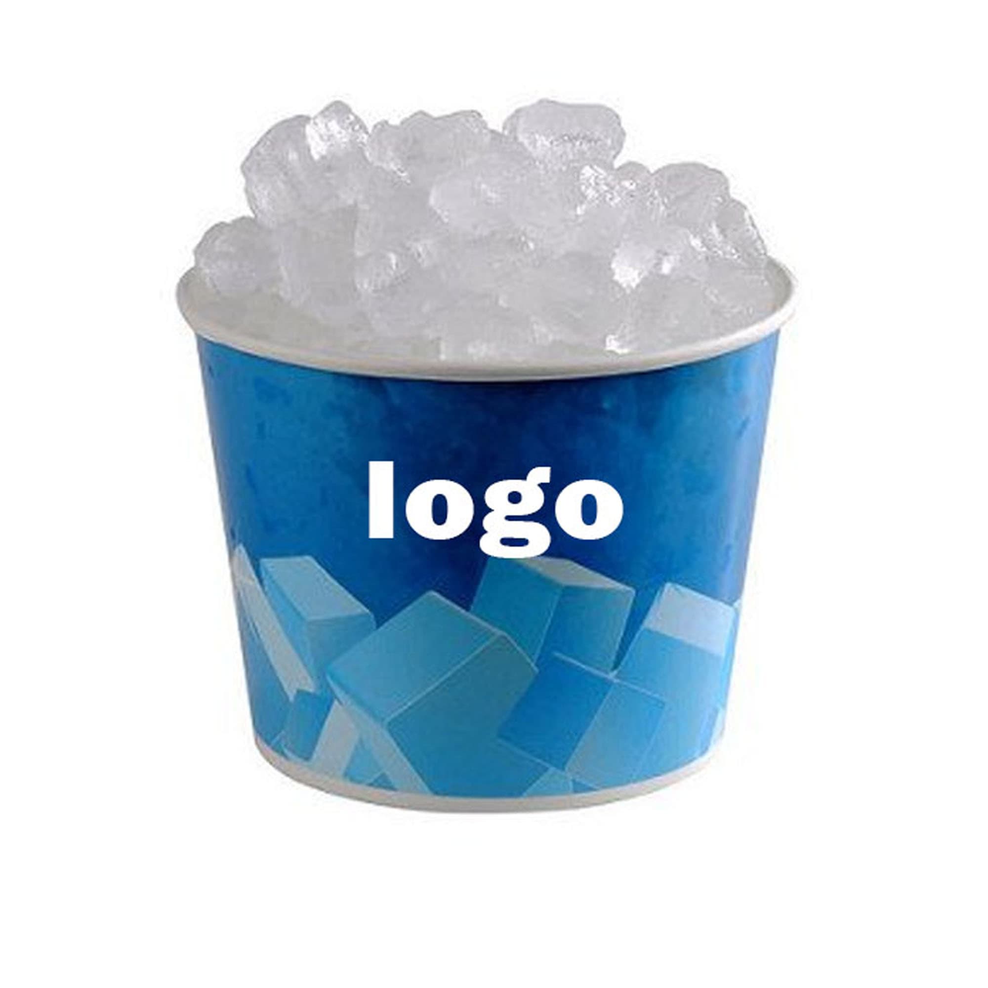 Custom 150 oz Disposable Paper Ice Bucket