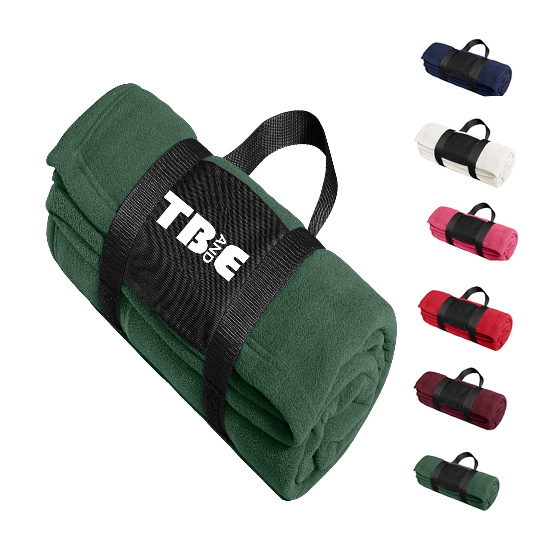 Polar Fleece Blanket With Carrying Strap