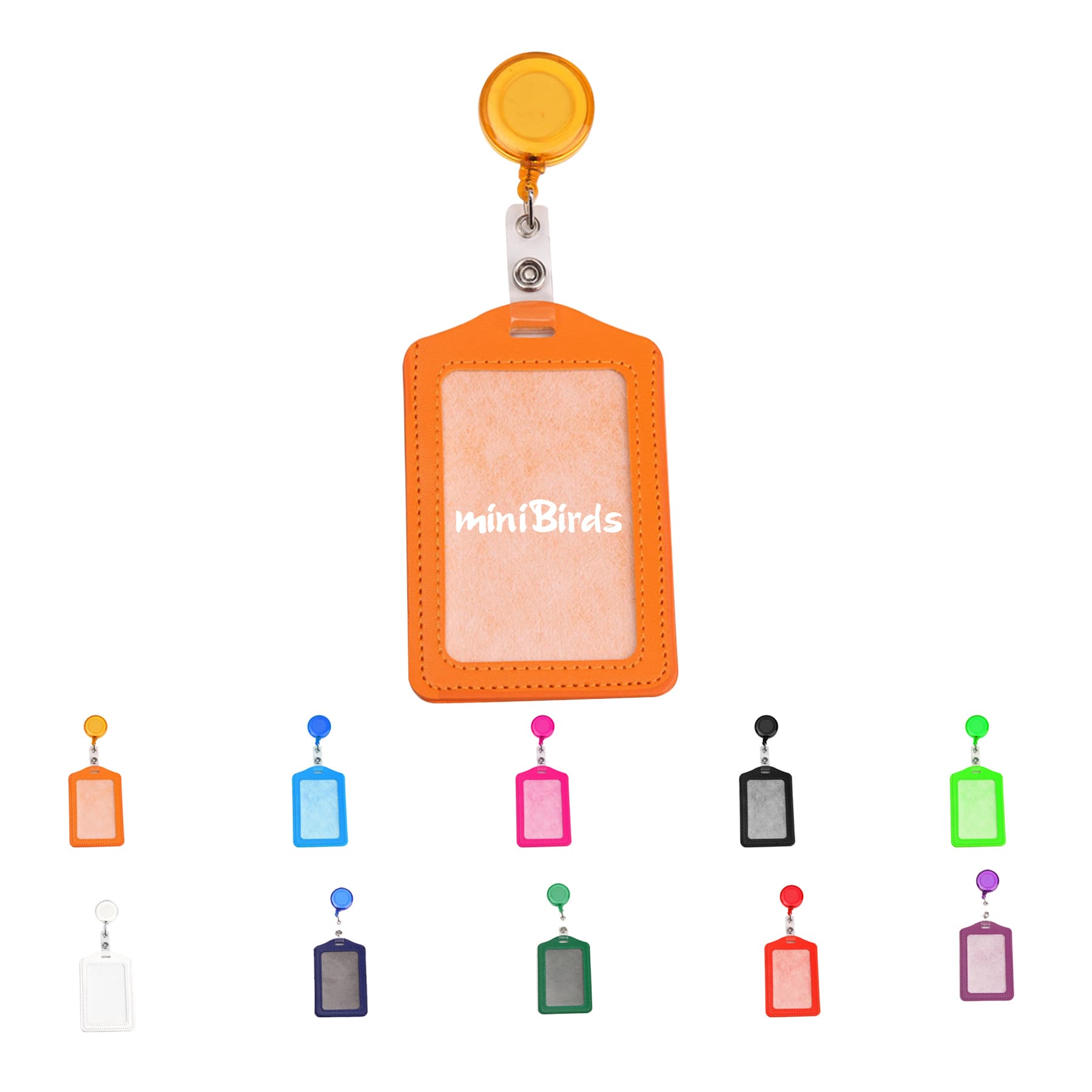 Retractable Id Credit Card Badge Holder