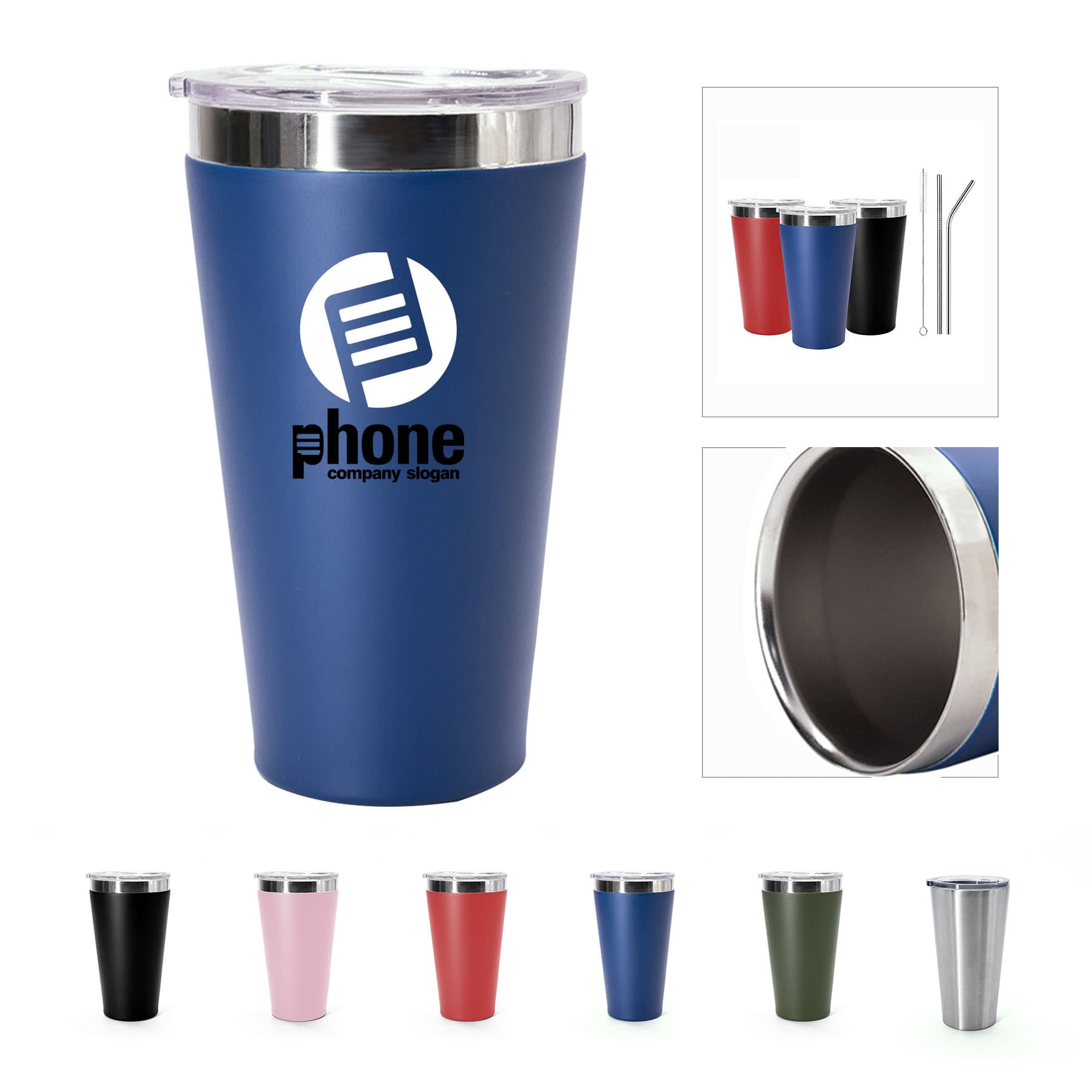 16 Oz Double Wall Vacuum Insulated Cup