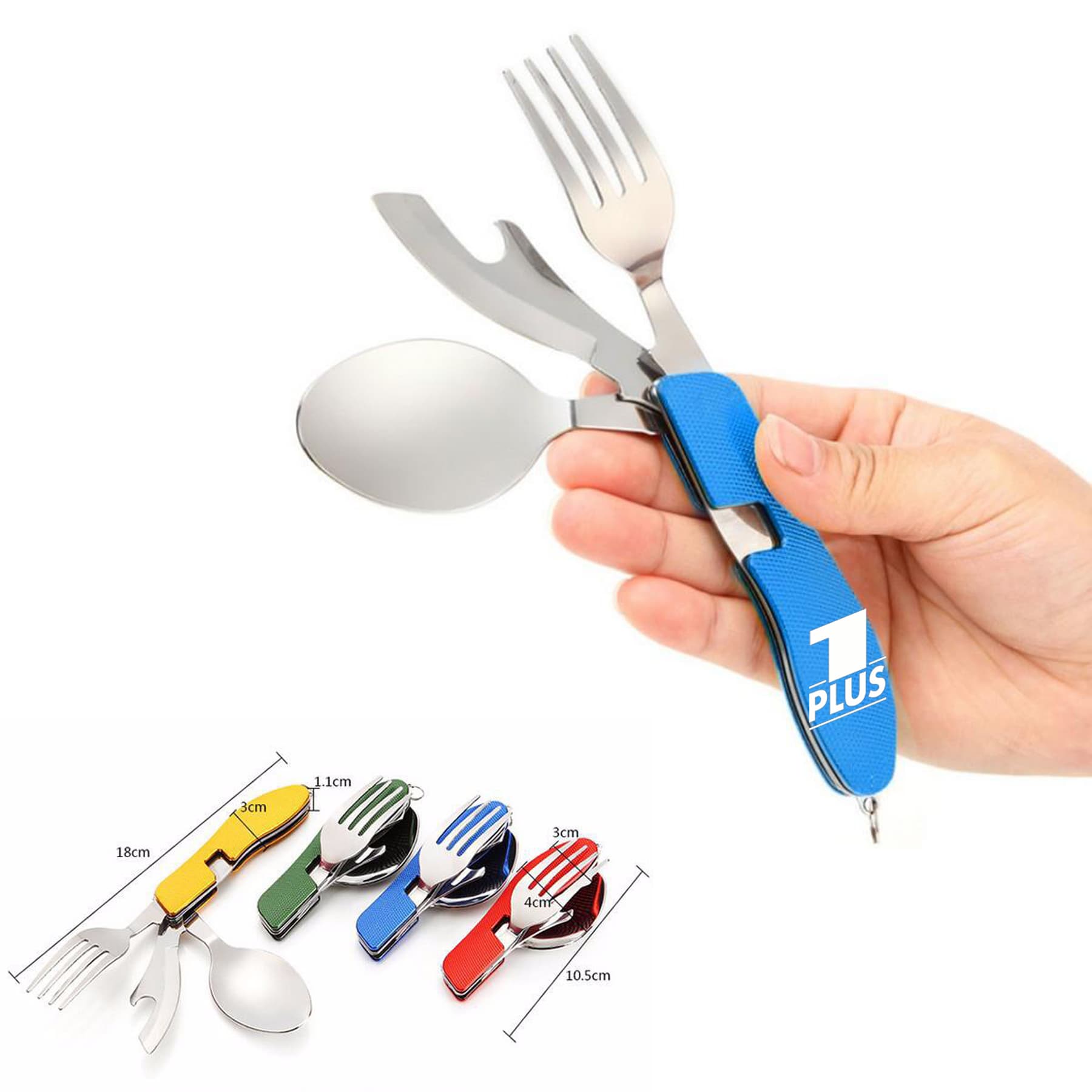 Outdoor 4 in 1 Multi-Function Camping Cutlery