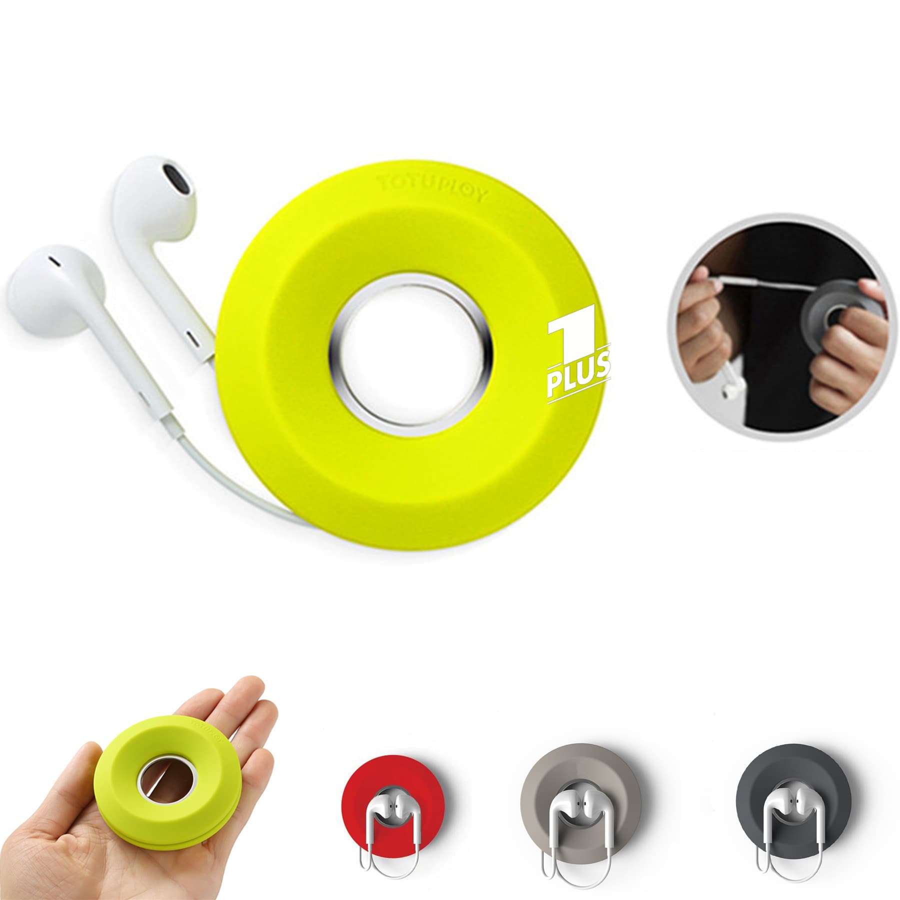Magnetic Rubber Cable Earbud Cord Organizer