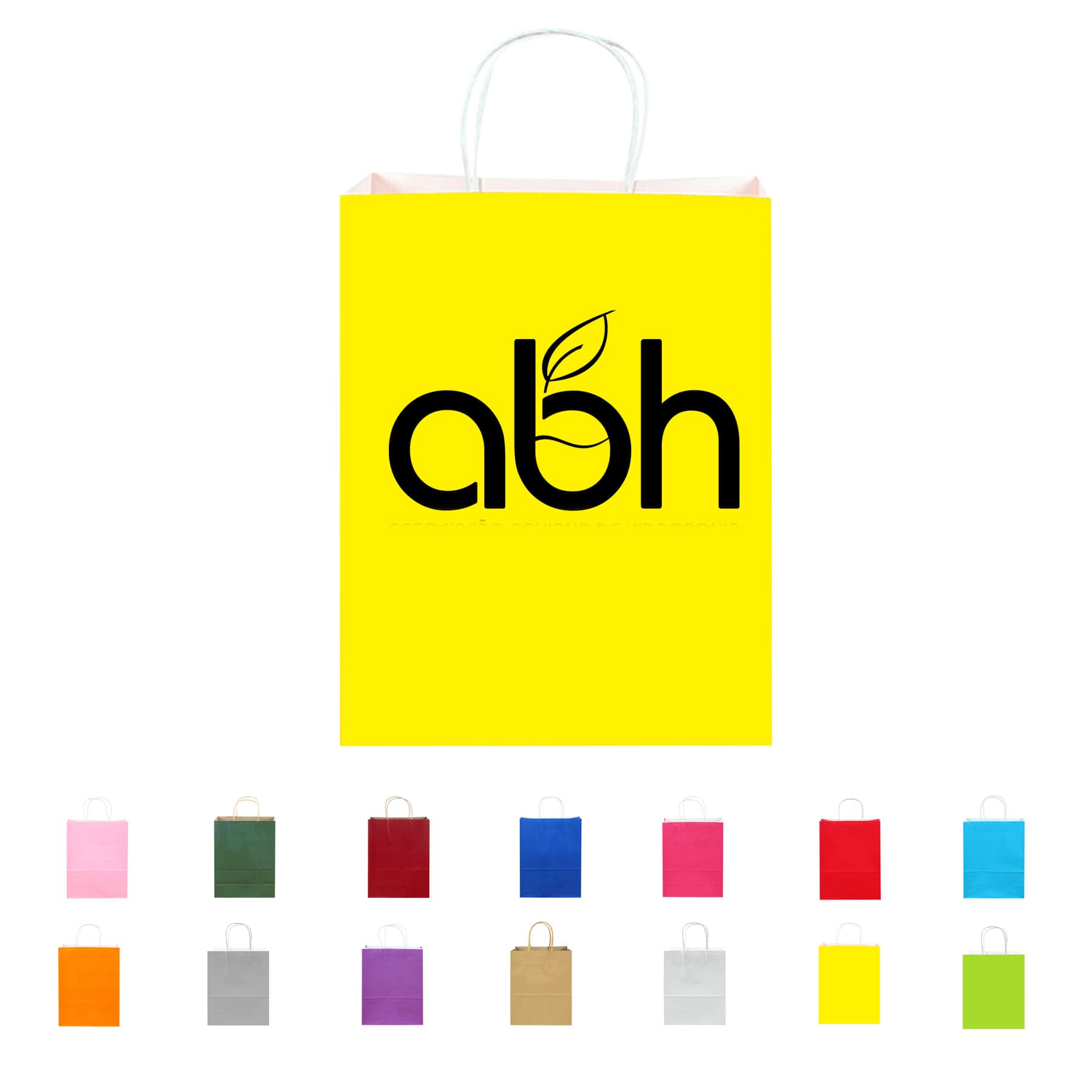 Colorful Kraft Paper Shopping Bags