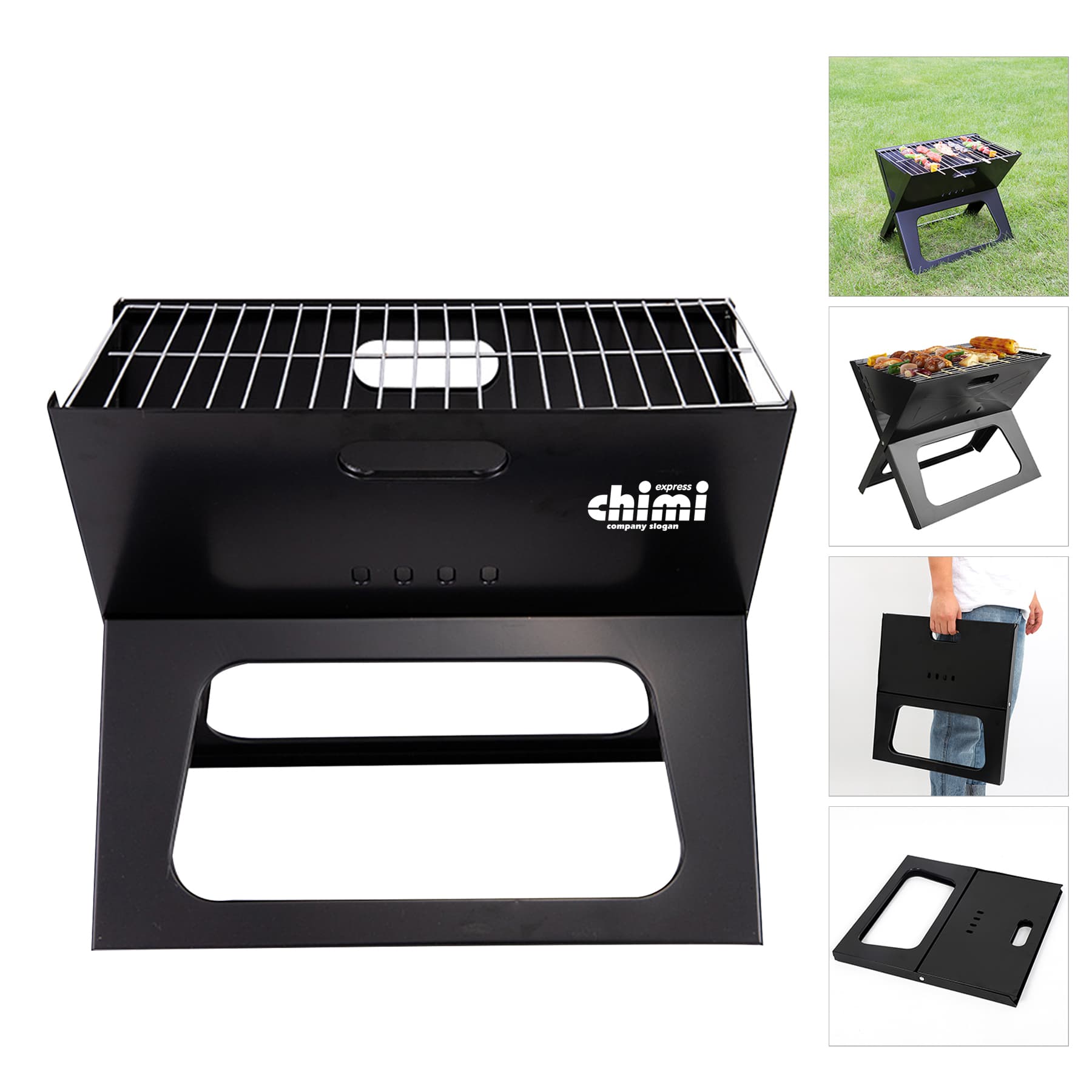 Black Notebook Charcoal Grill