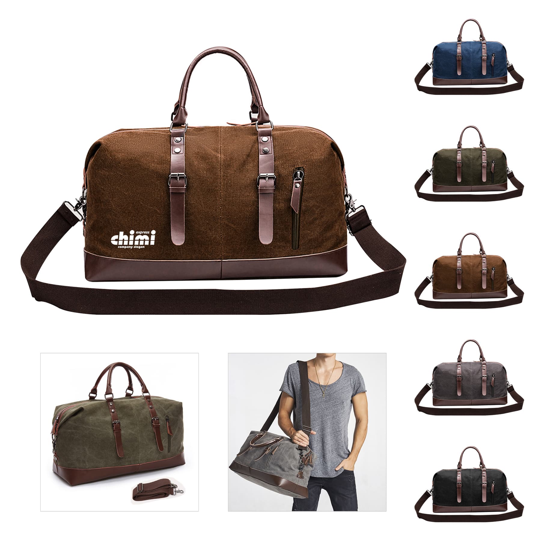 Multi-Functional Canvas Duffle Bag