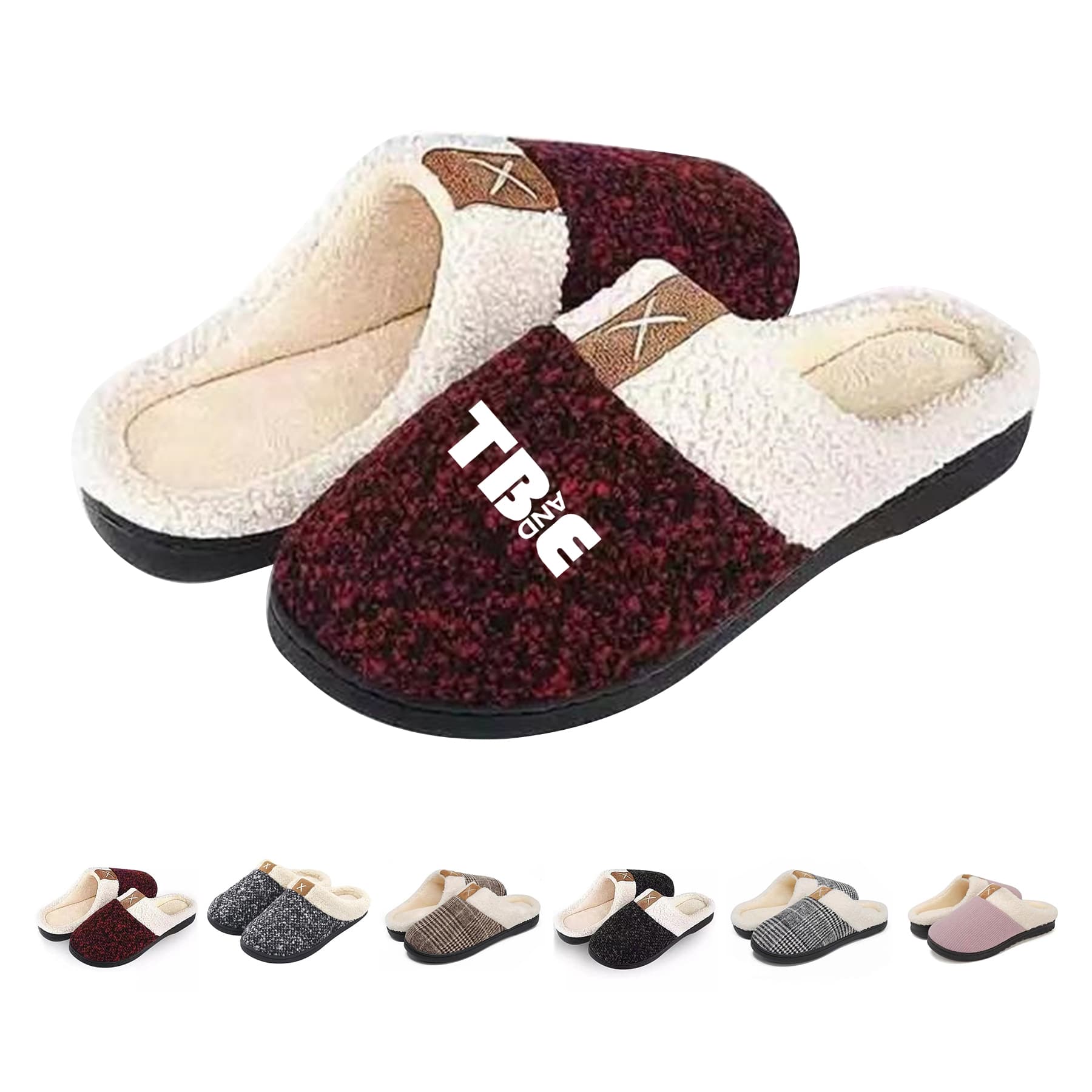 Warm Slipper With Grippers