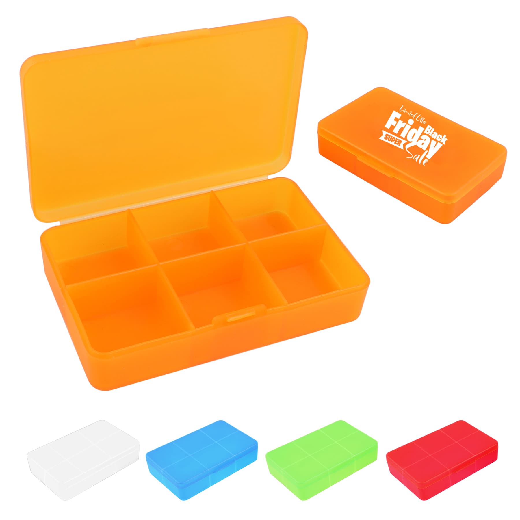 Pill Box w/ 6 Compartments