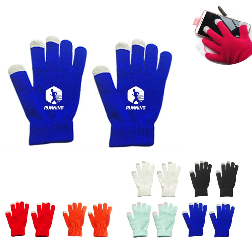 Customized Touch Screen Knitted Gloves