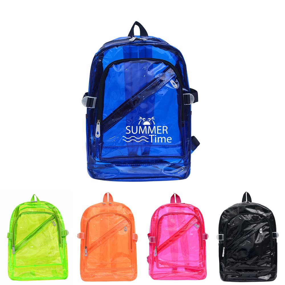 PVC Clear Plastic Daily Backpack