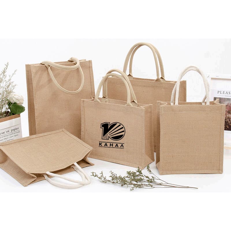Jute Grocery Tote Bag
