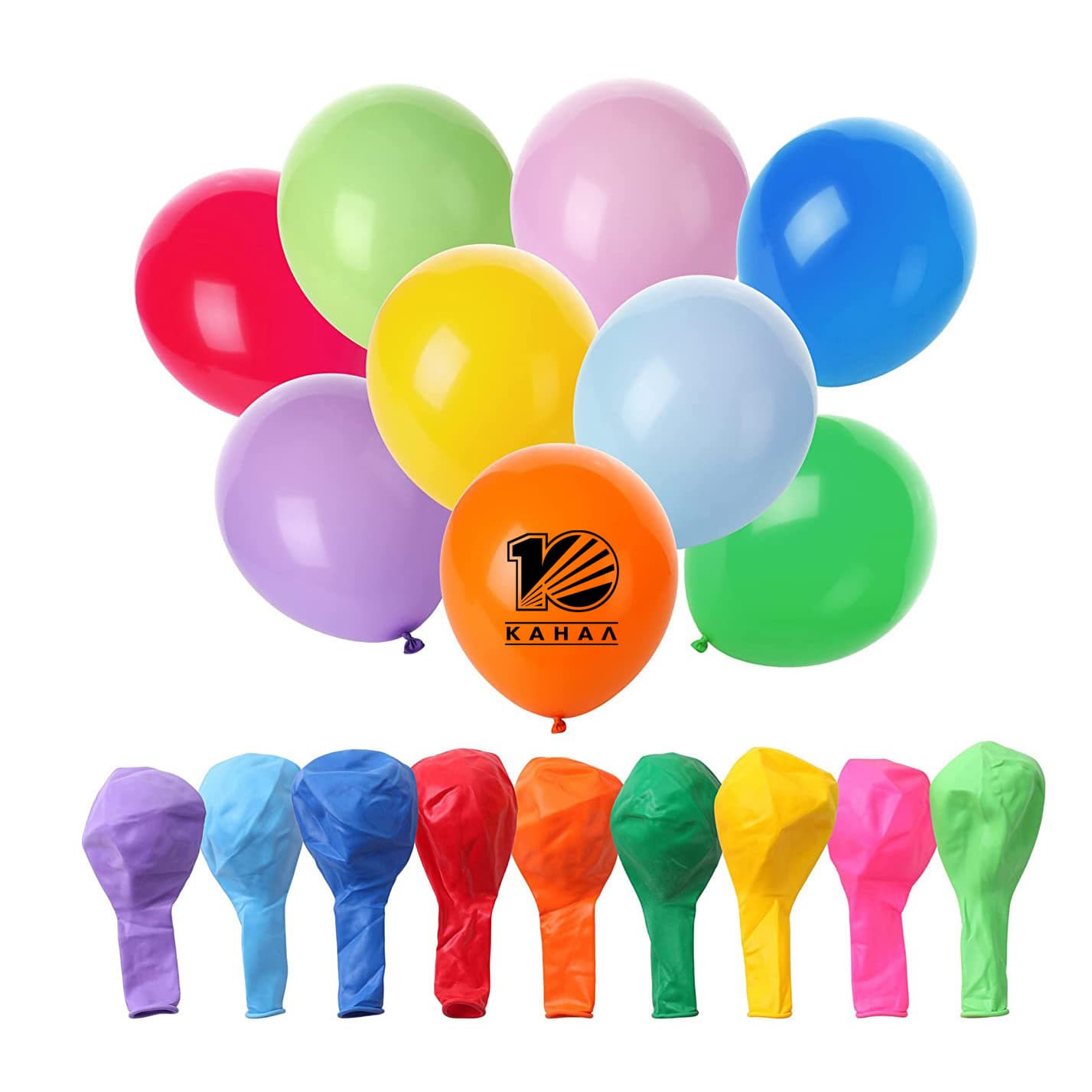 10" Assorted Colors Party Event Balloons
