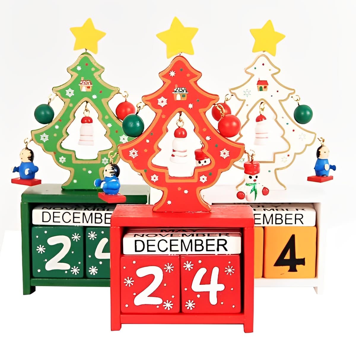Tabletop Custom Christmas Wooden Calendar Ornament