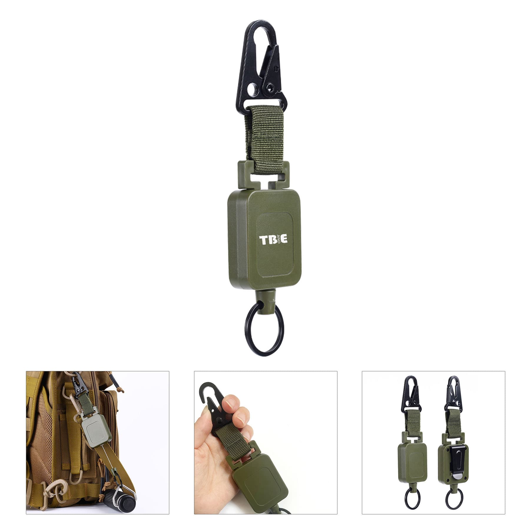 Metal Badge Reels Retractable Keychain