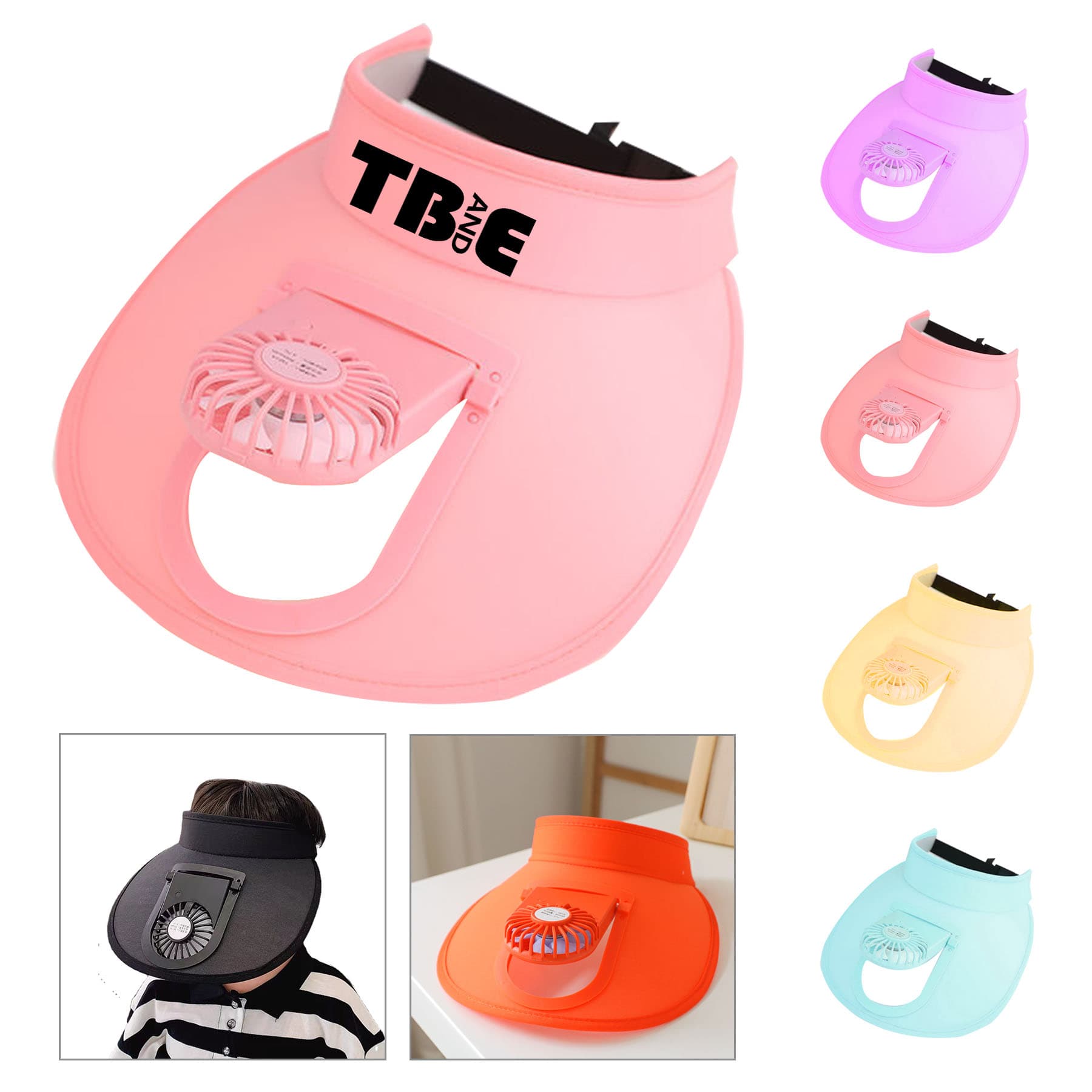 Empty Top USB Charging Fan Sunshade Hat
