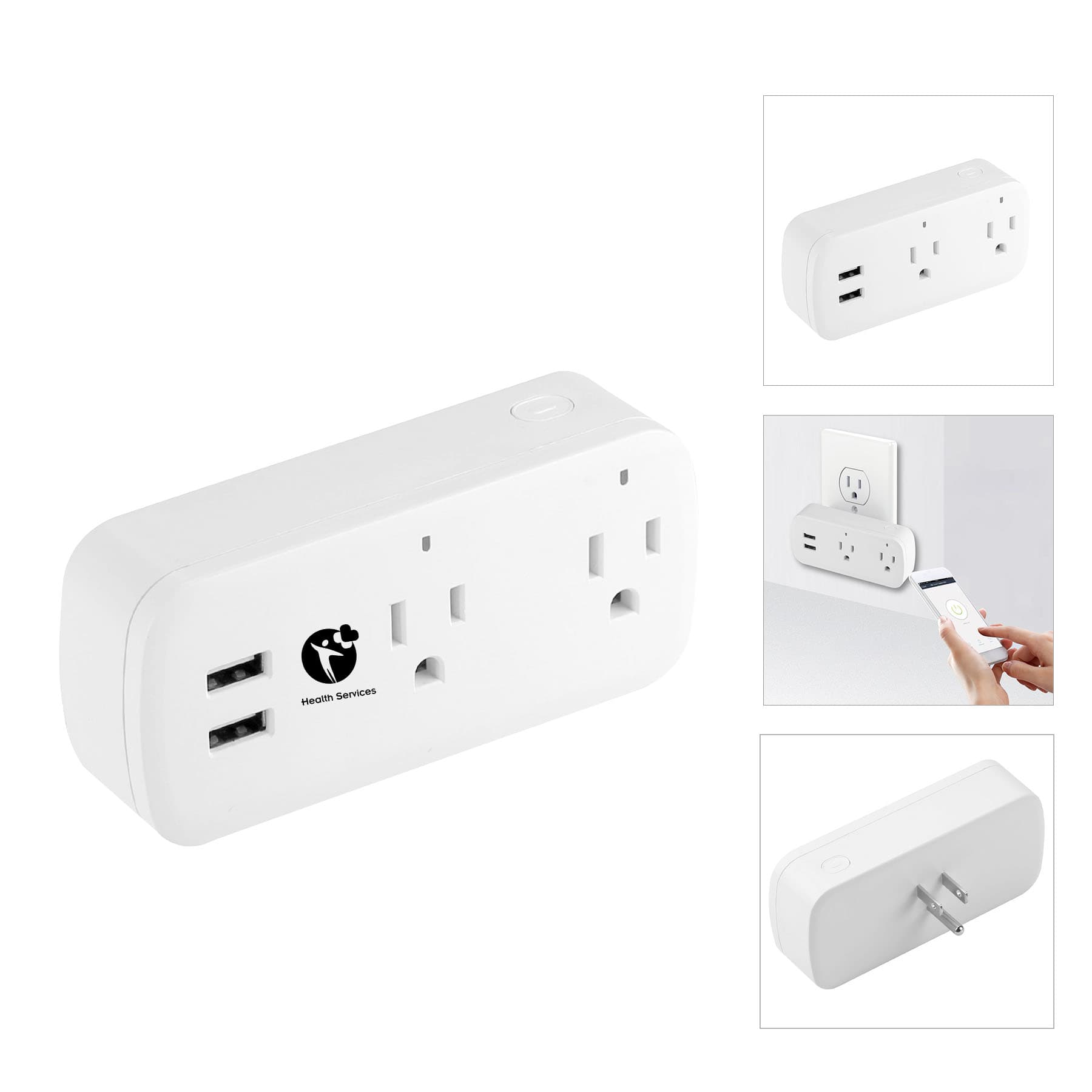 Remote Control Smart Plug With USB Ports And Sockets
