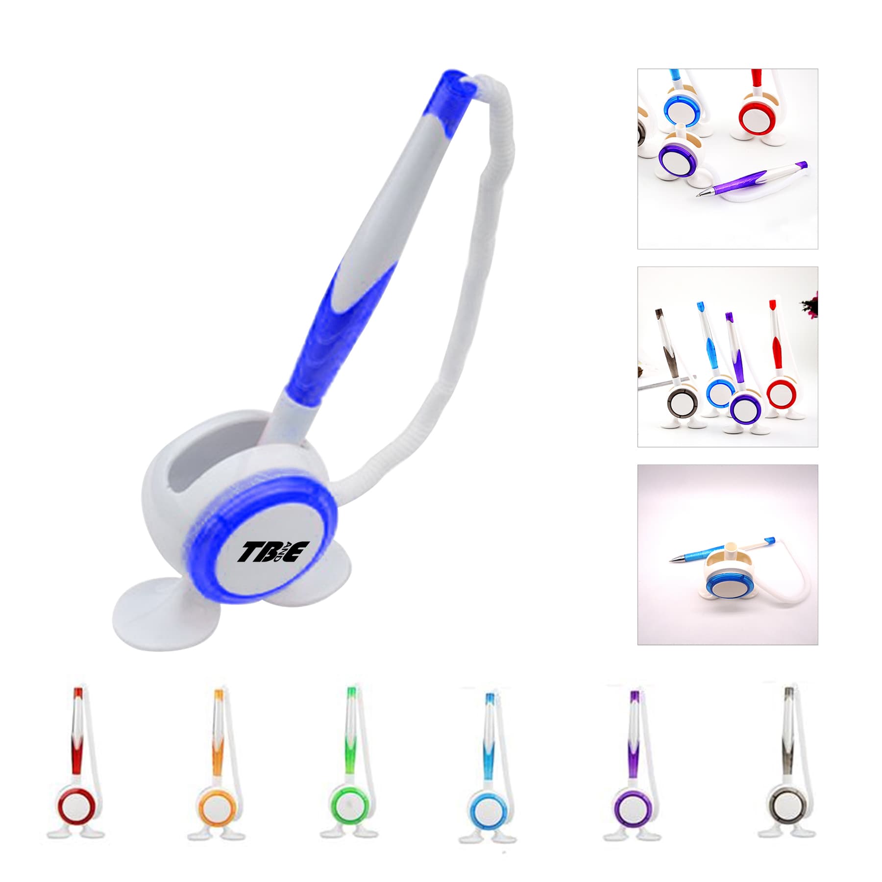 Desk Counter Ballpoint Pen With Stand