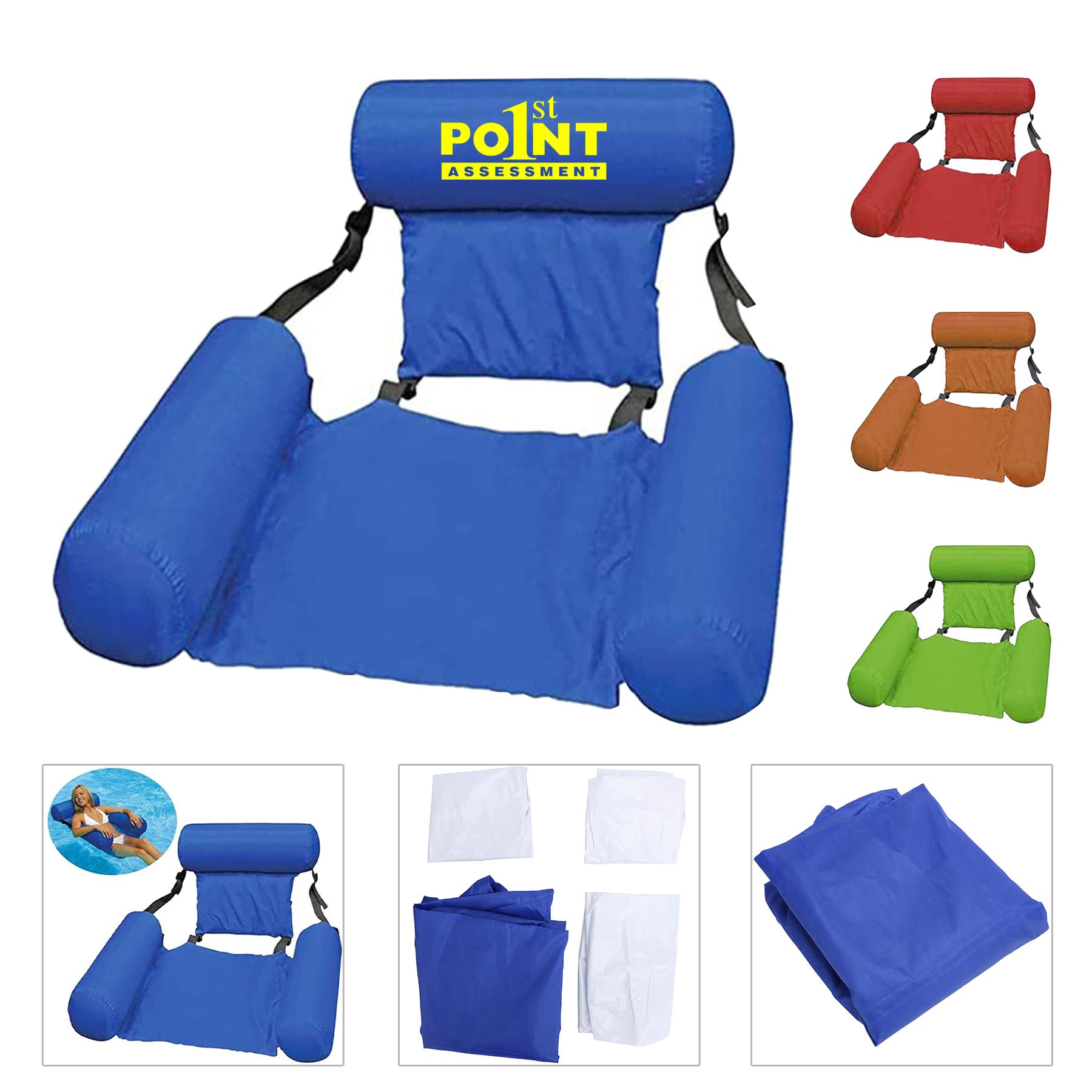 Portable Inflatable Pool Chair Floating Lounger