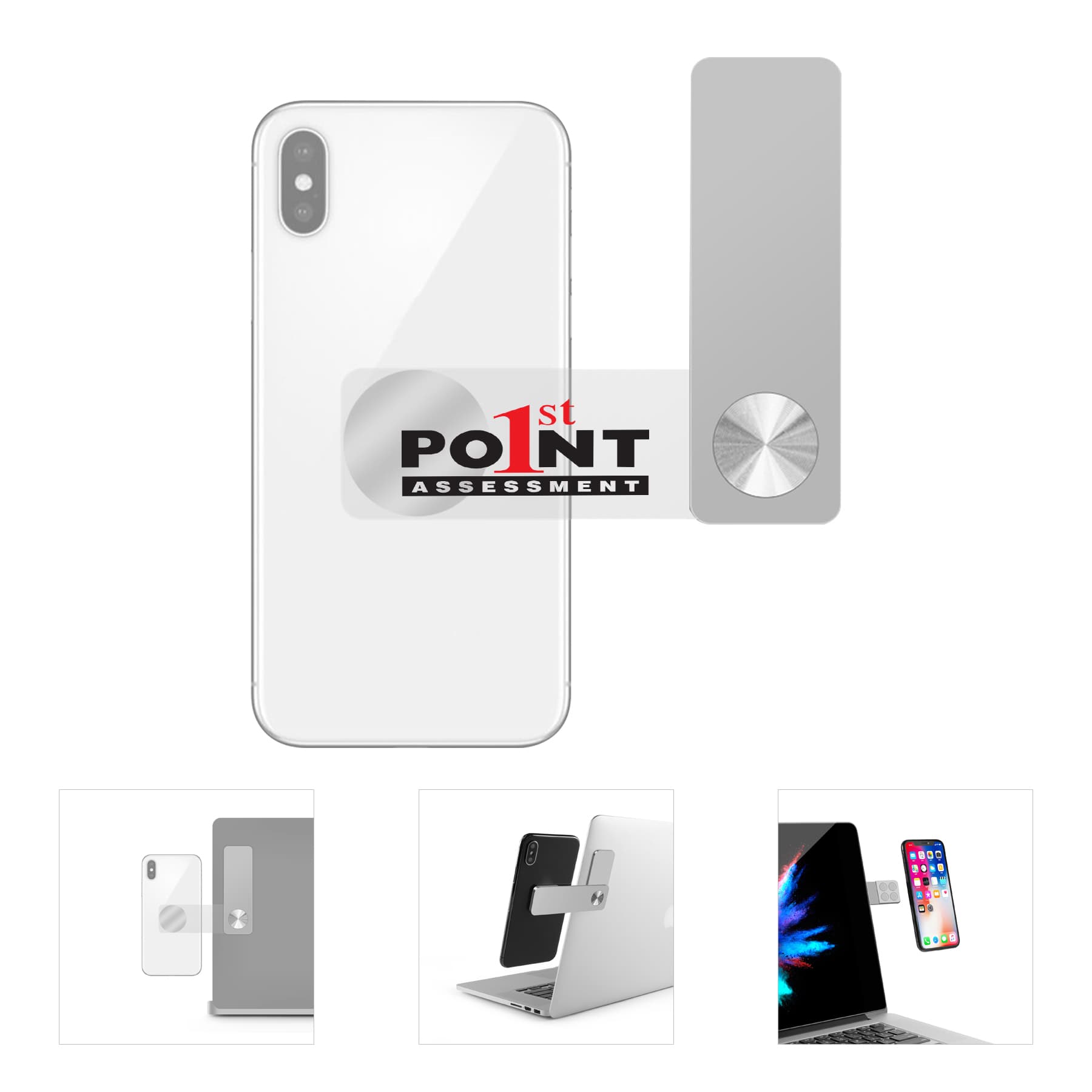 Magnetic Laptop Phone Holder Mount Clip