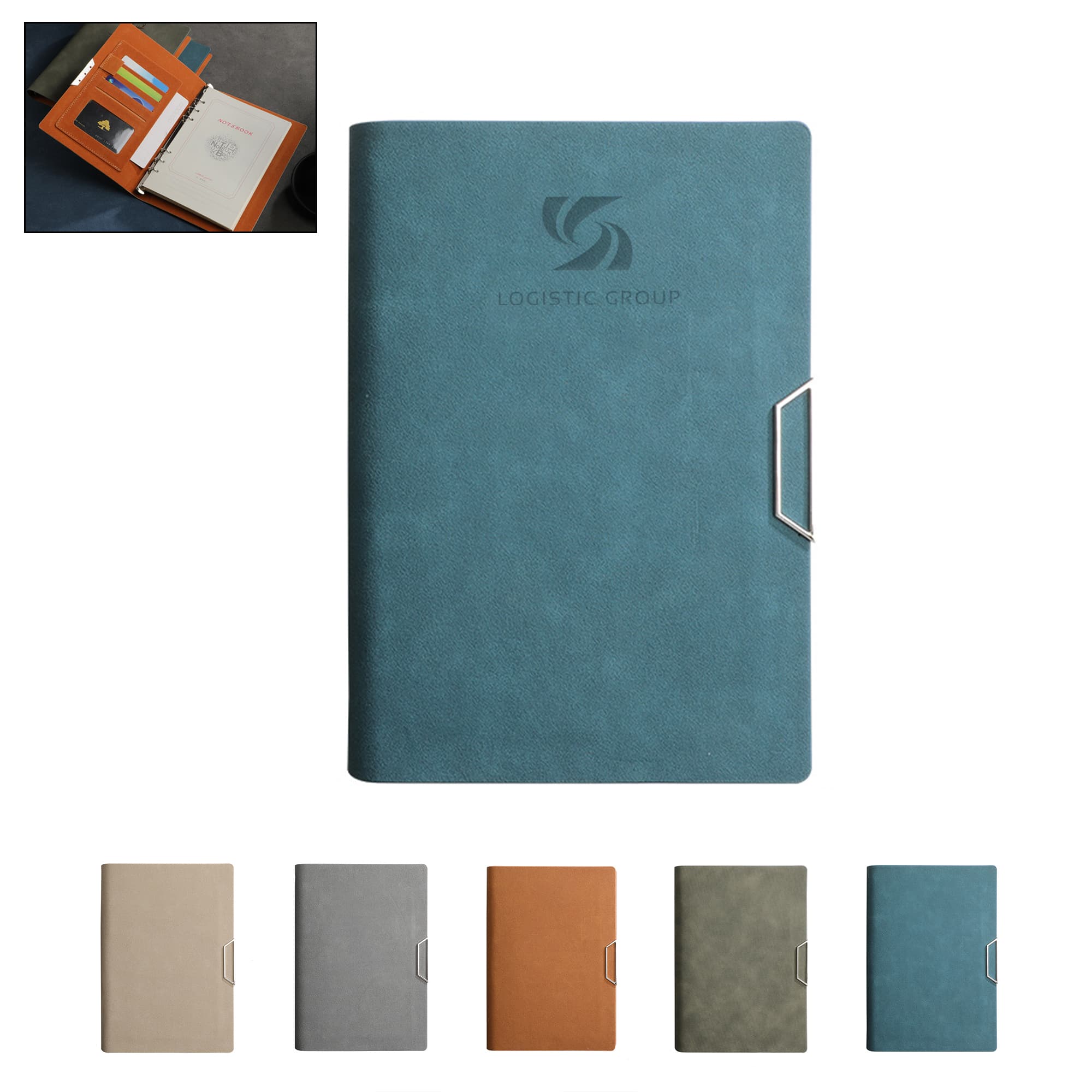 Soft PU Leather Loose-leaf Magnetic Notebook 