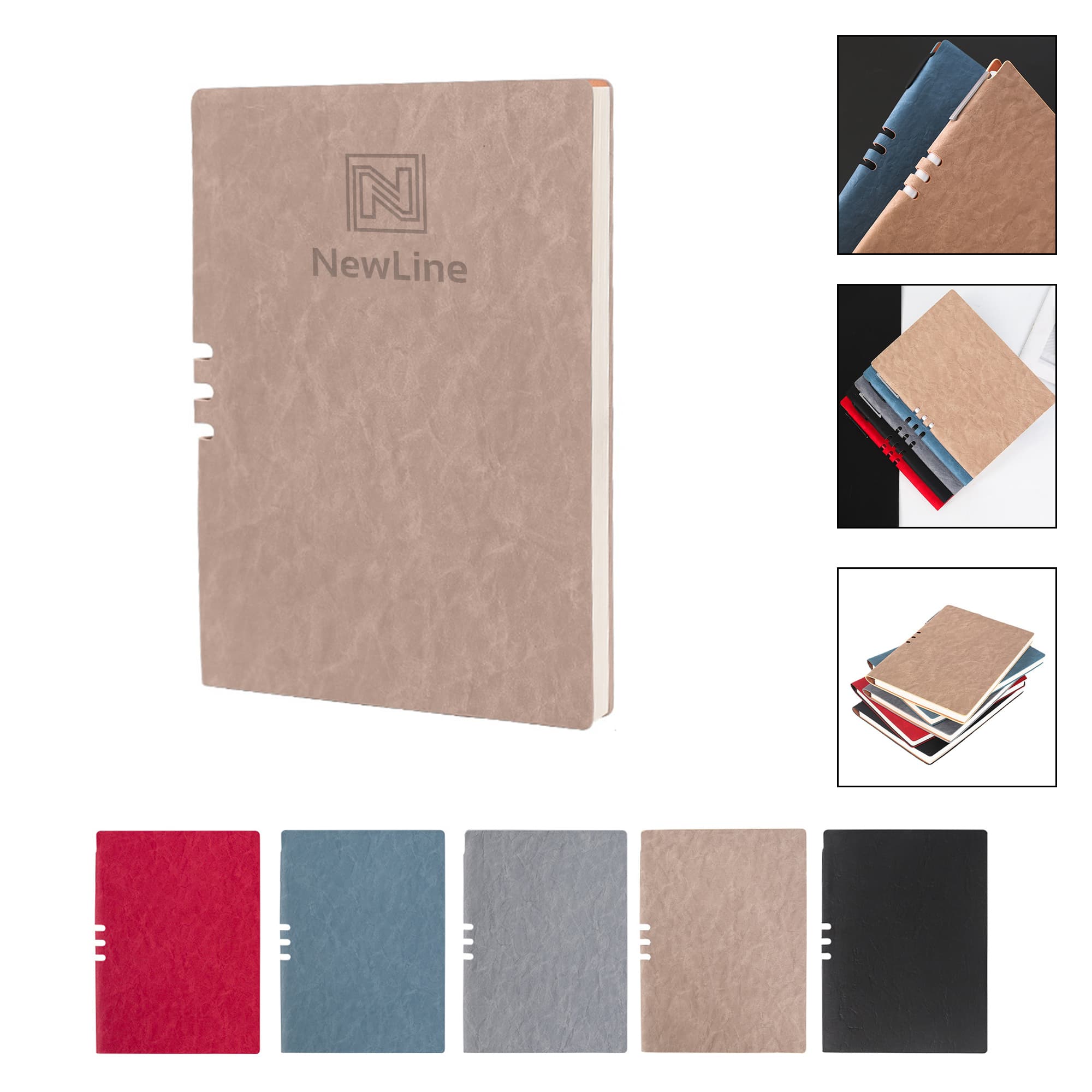 Soft Leather Notebook W/ Pen Holder