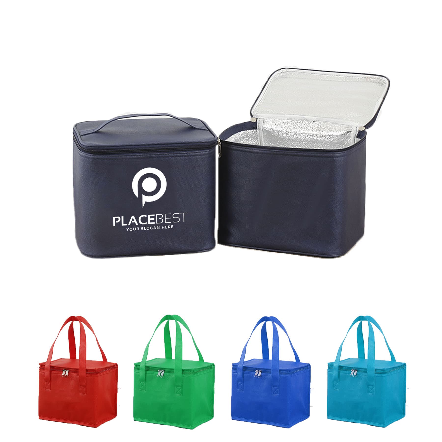 Insulated Zipper Lunch Cooler Bag
