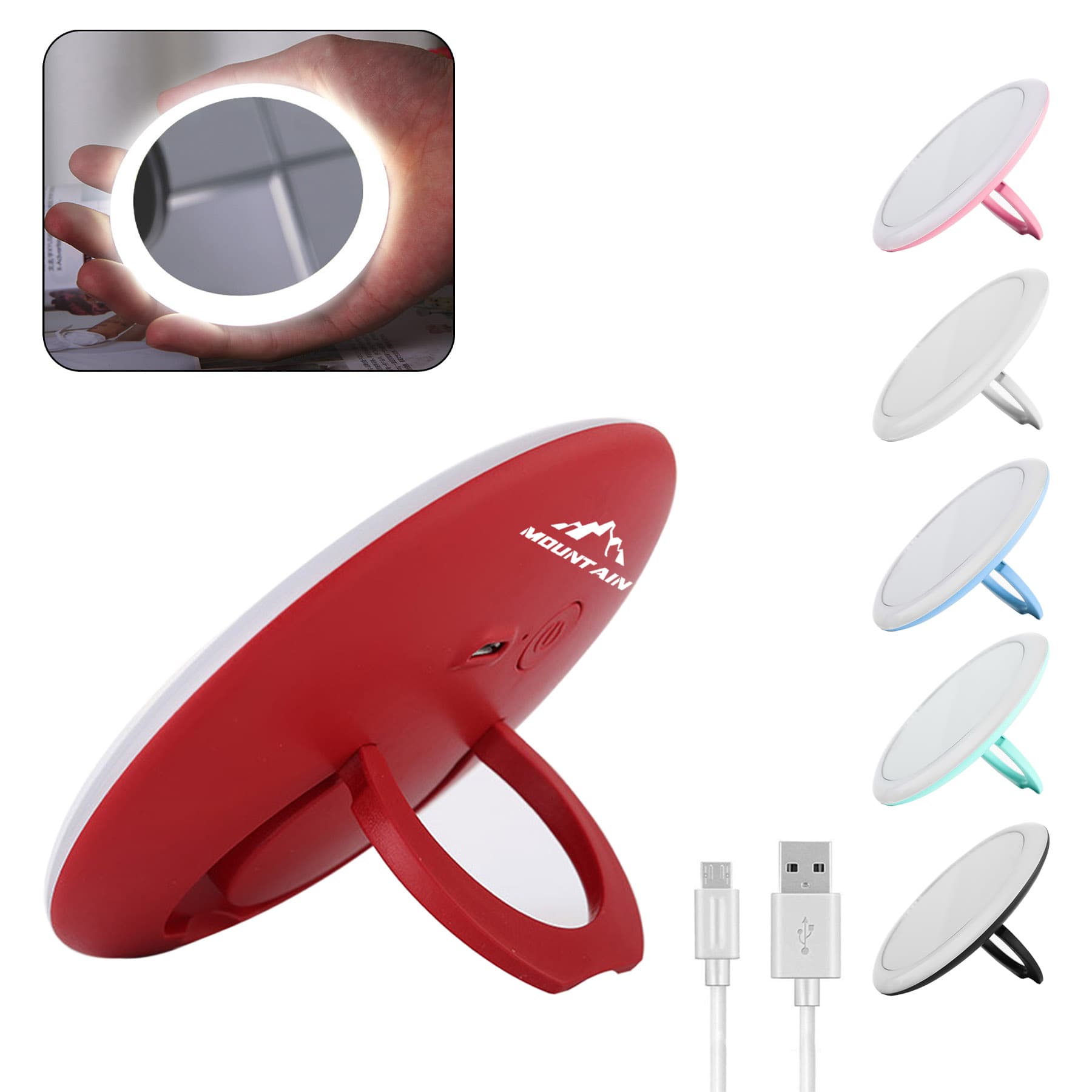 Led Folding Portable Makeup Mirror
