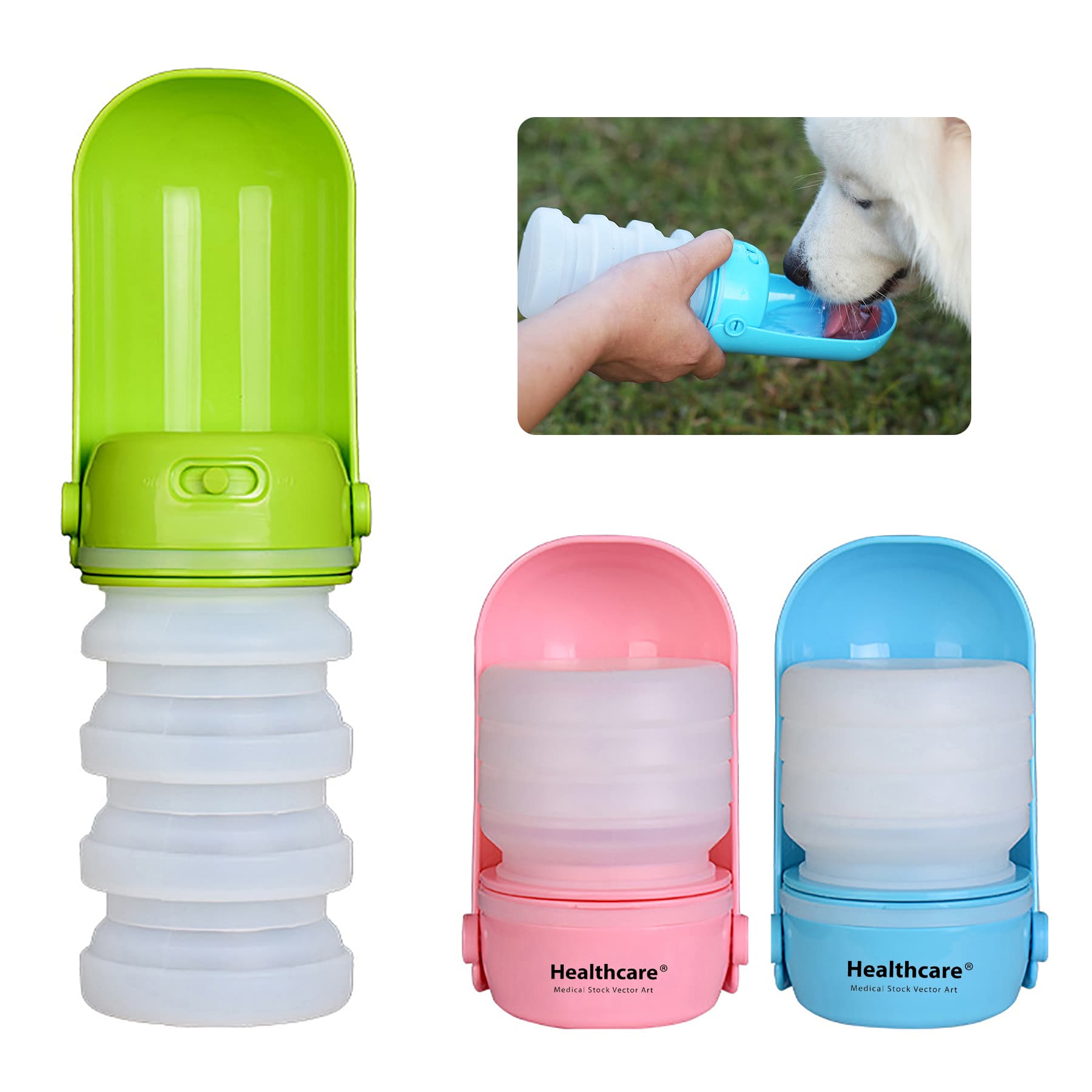 Portable Pet Collapsible Water Bottle
