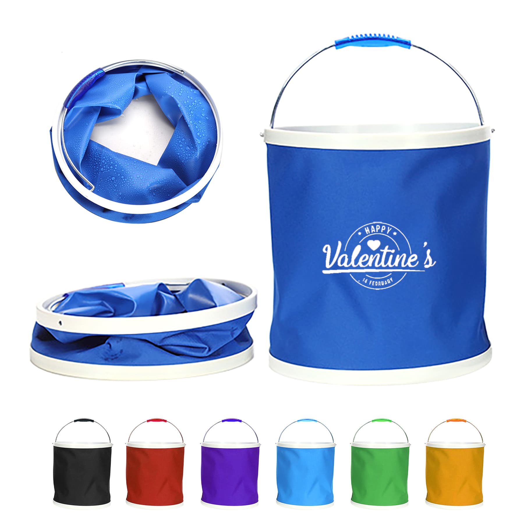 9L Collapsible Camping Water Bucket
