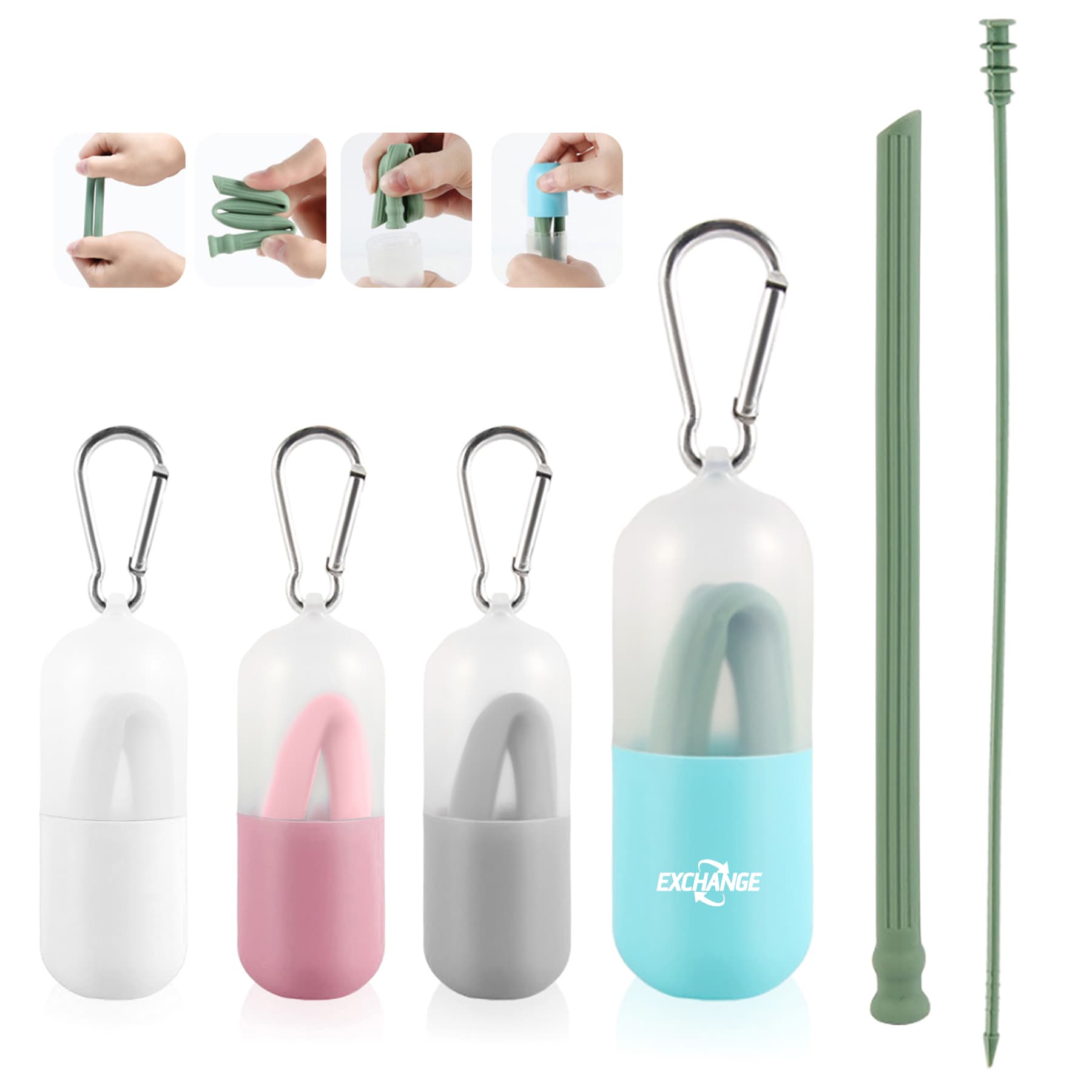 Silicone Straw Set