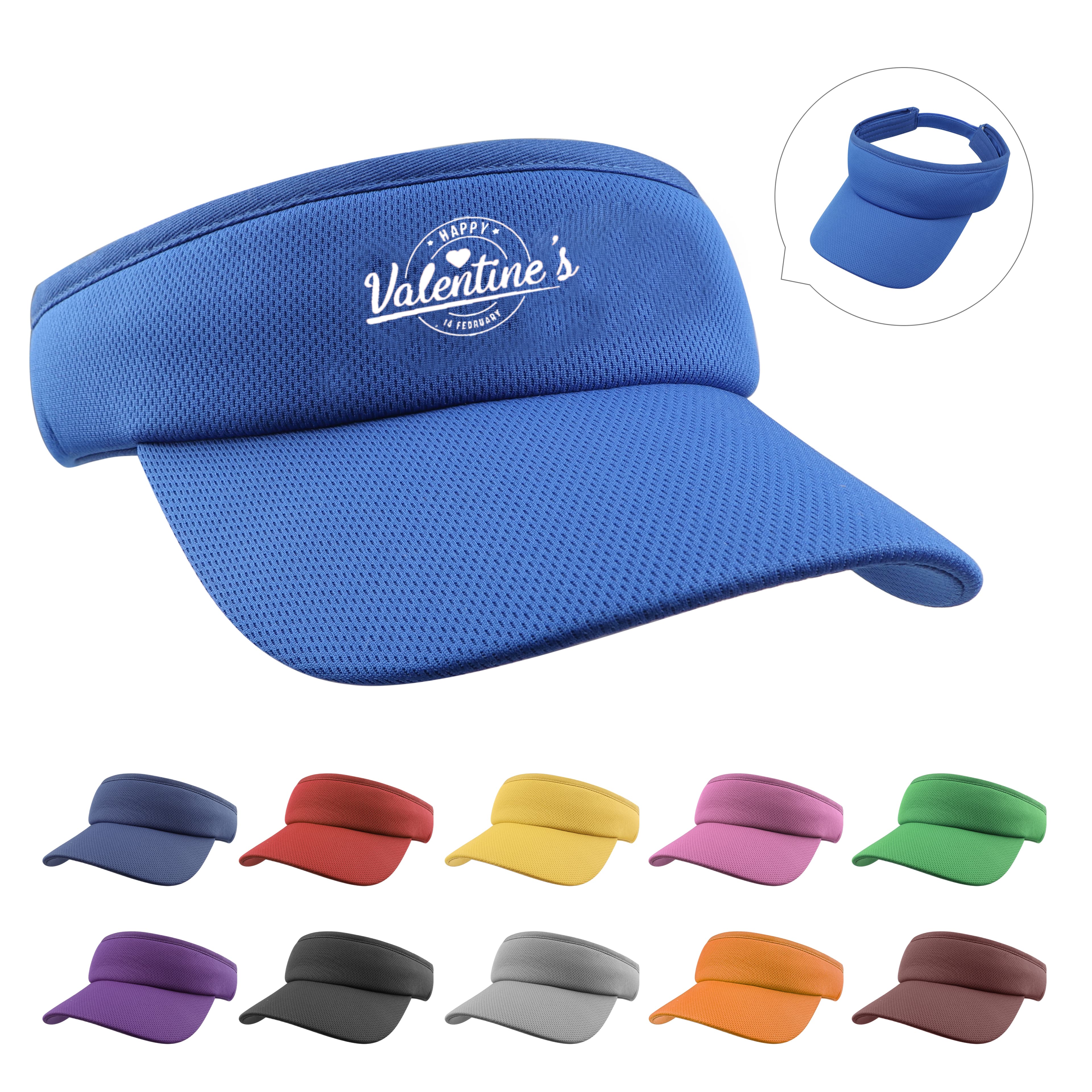 Cool Comfort Polyester Cool Mesh Sun Visor