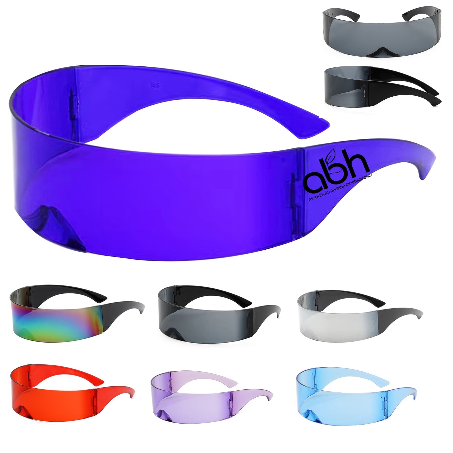 Fashion Hoop Trend Rimless Coated Sunglasses