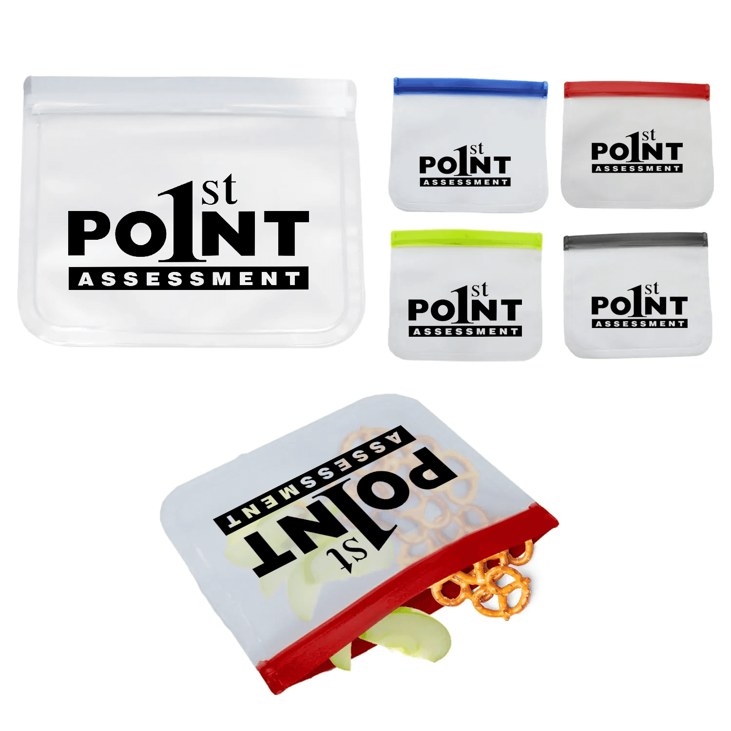 Reusable Zip Tight Sandwich Bag 8.38x7" 0.25mm Thick