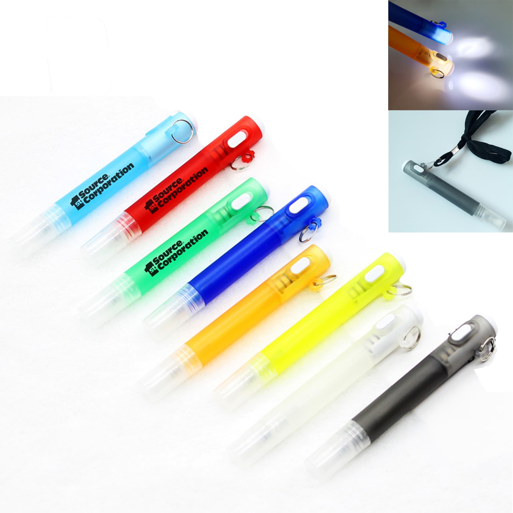 custom Hanging rope spray bottle with lashlight gift