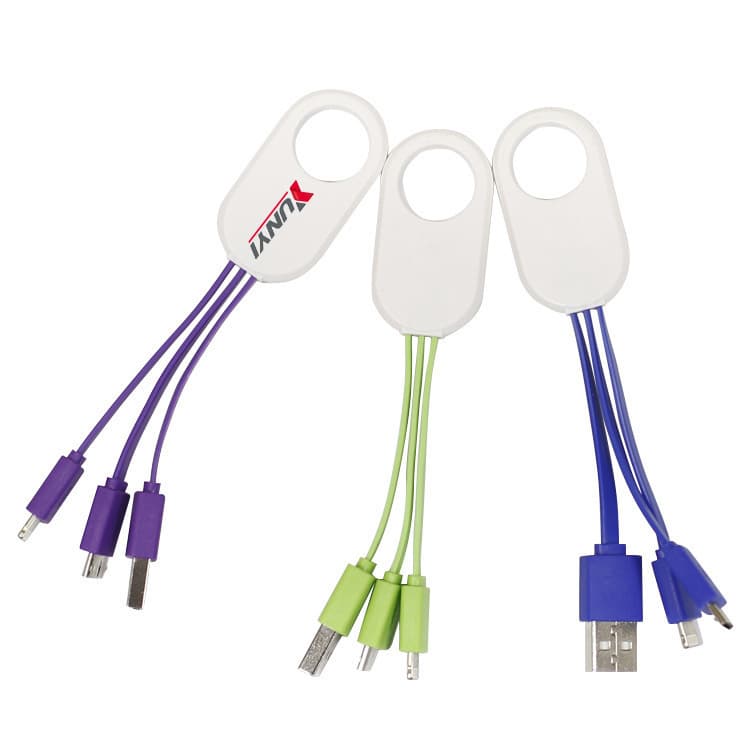 3 in 1 Universal Nylon Braided Fast Charge Cord