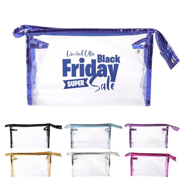 Zippered Clear Cosmetic Bag
