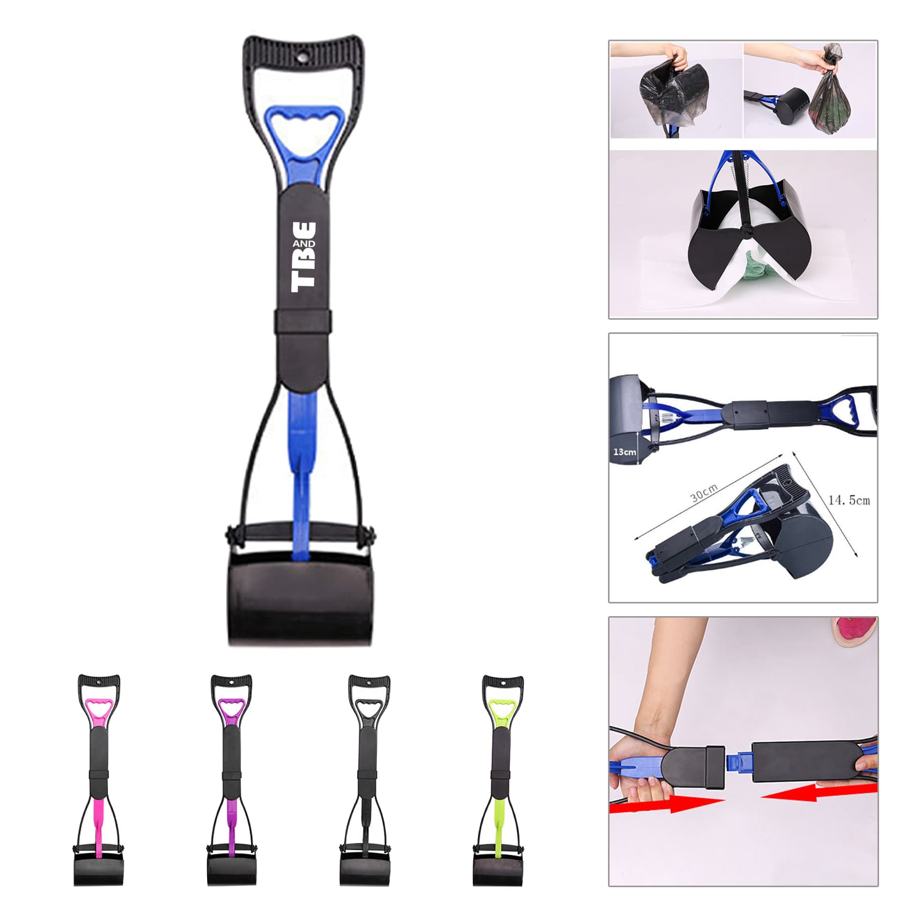 Portable Folded Pet Poop Scooper