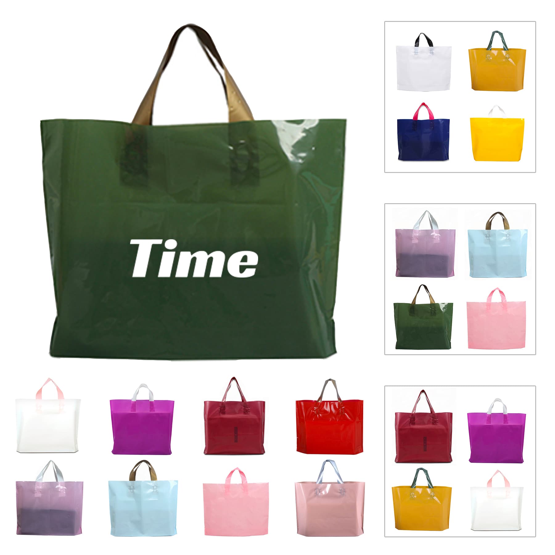 Thick Plastic Shopping Tote Bag